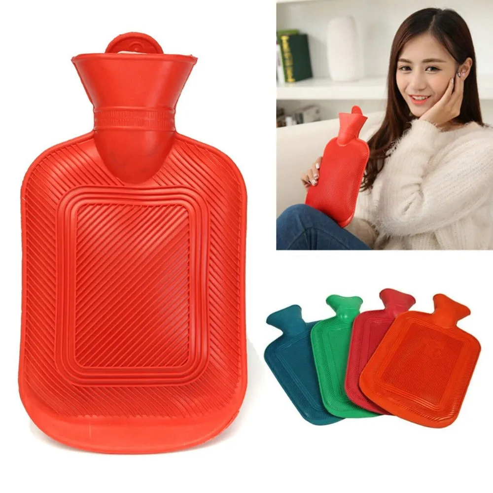 Rubber HOT WATER BOTTLE Bag WARM Relaxing Heat Cold Therapy 670 ML- 1800 ML