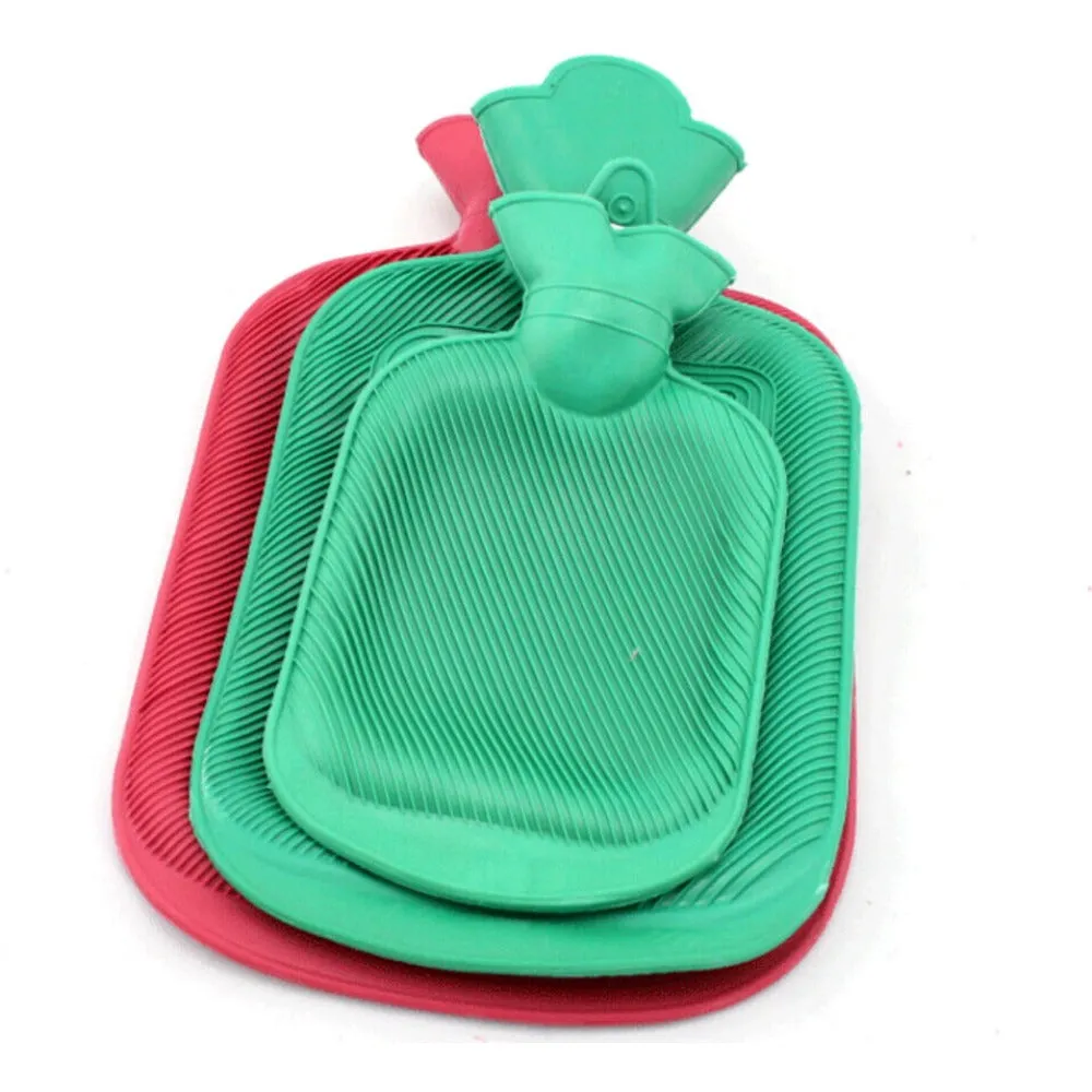 Rubber HOT WATER BOTTLE Bag WARM Relaxing Heat Cold Therapy 670 ML- 1800 ML