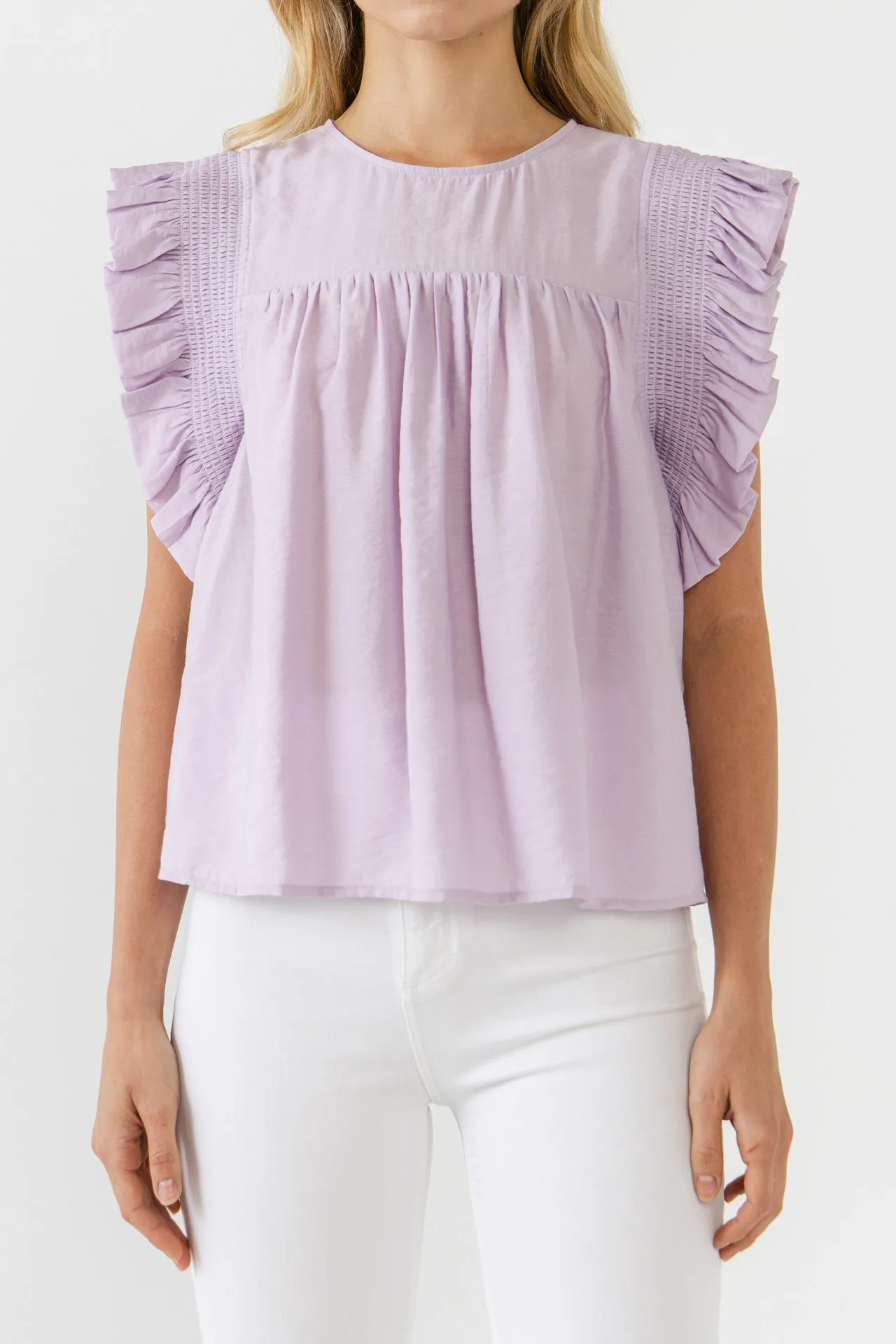 Ruffle Detail Top