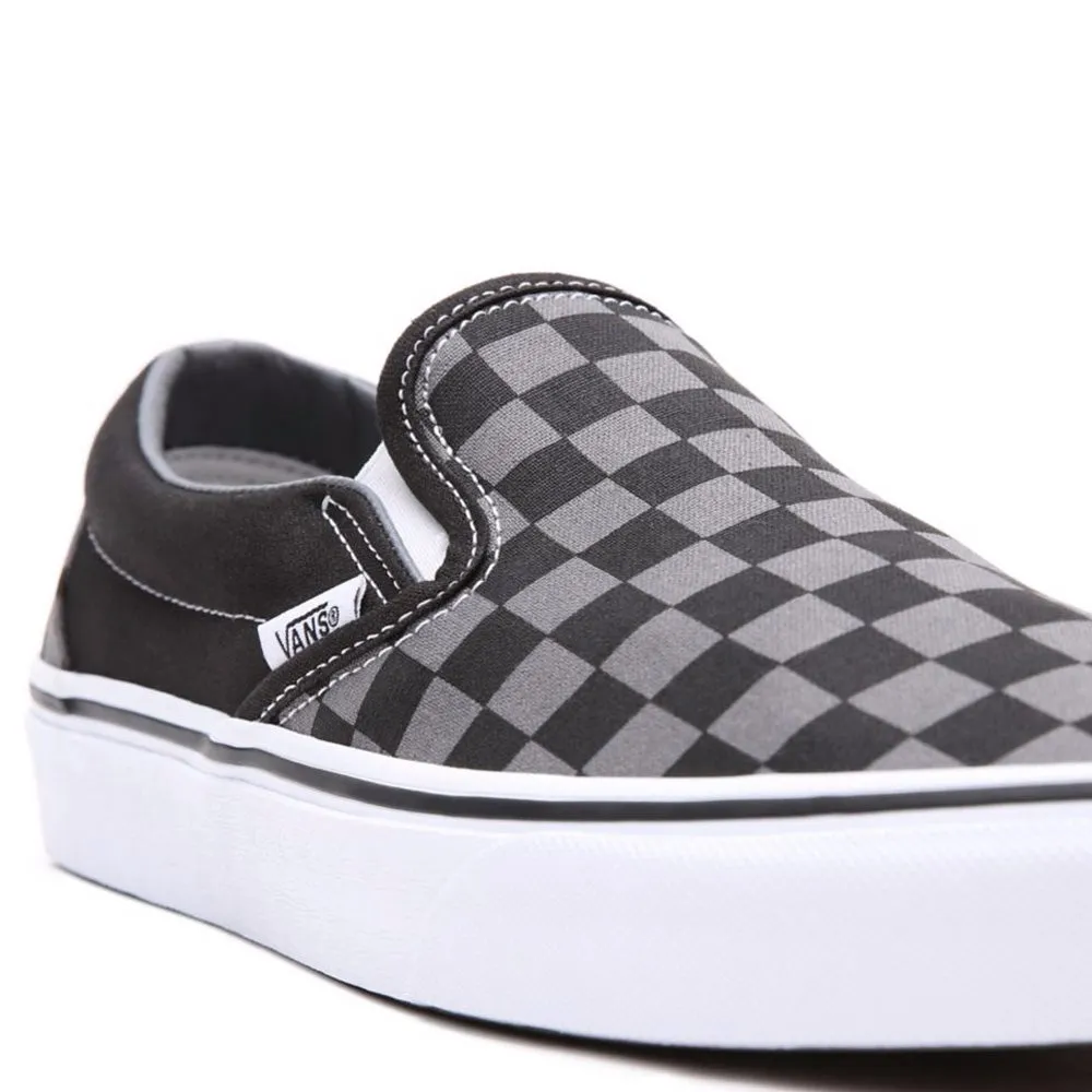 Scarpe Unisex VANS Sneakers Classic Slip-On Checkerboard colore Black e Pewter