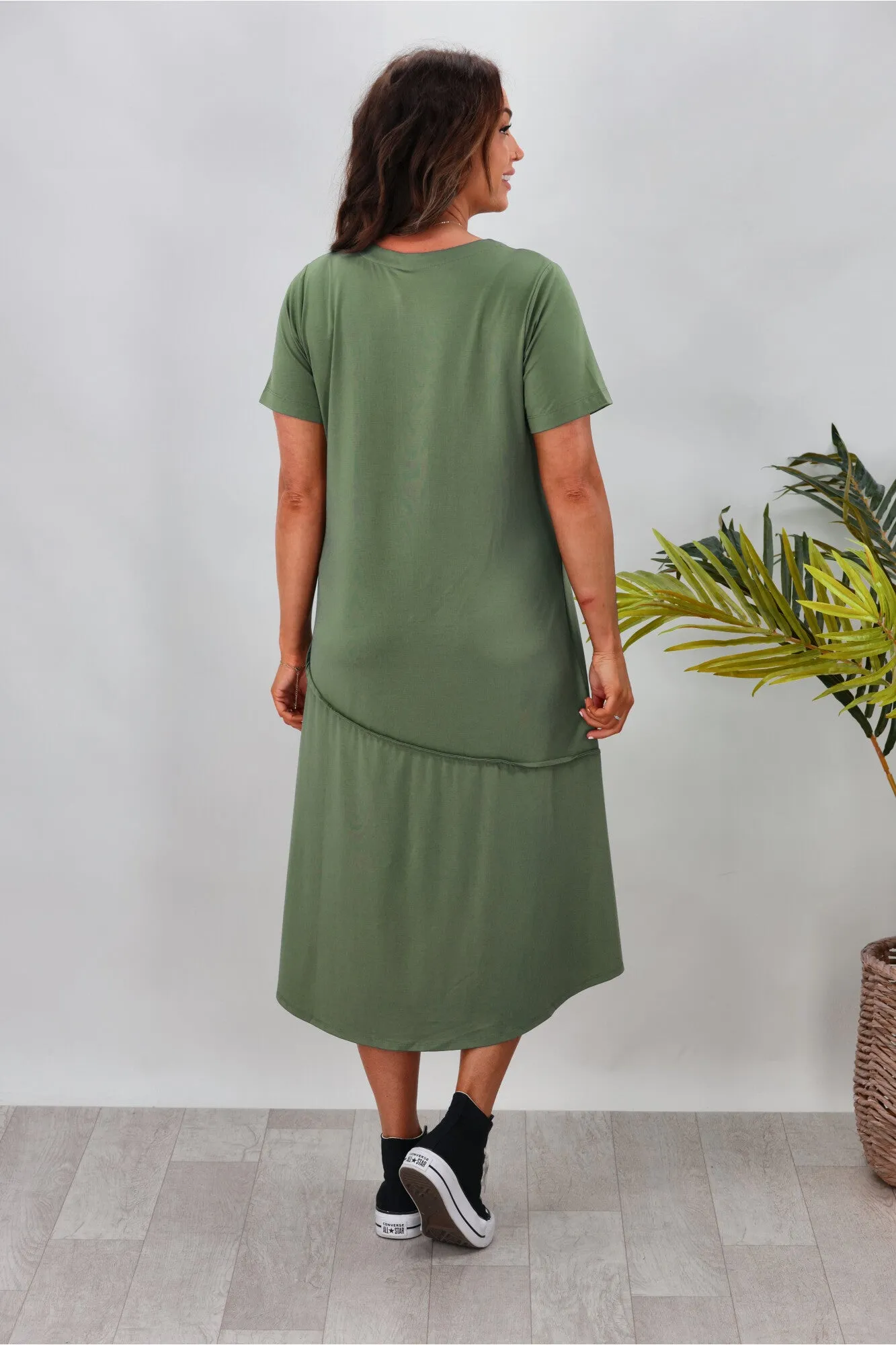 Shine On Label Riviera Dress Sage