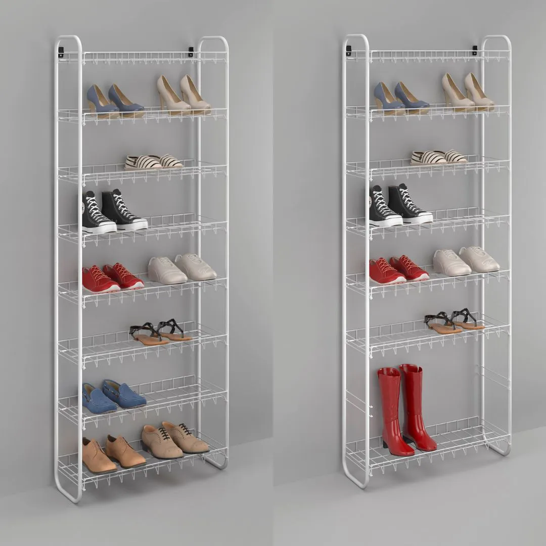 Shoe Rack 8 Tier White