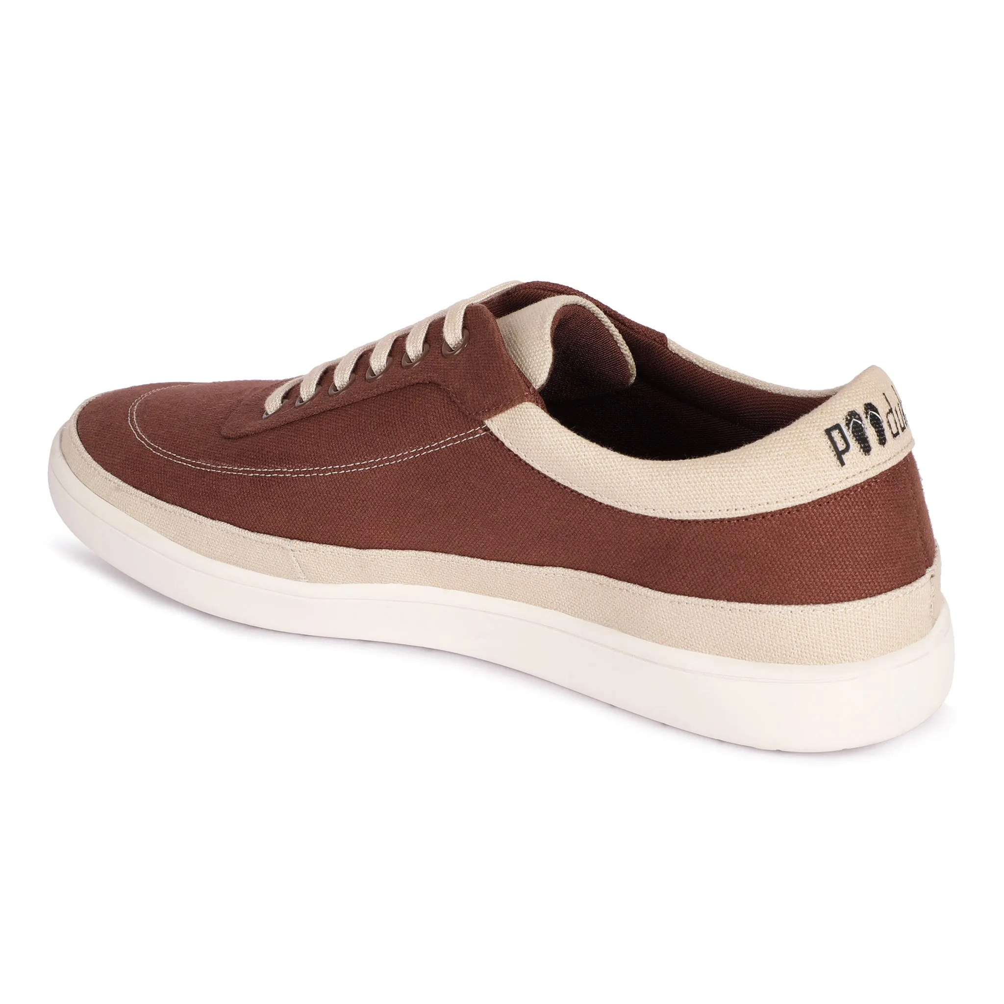 Ske Eco-Sole Sneakers Brown and Beige Women