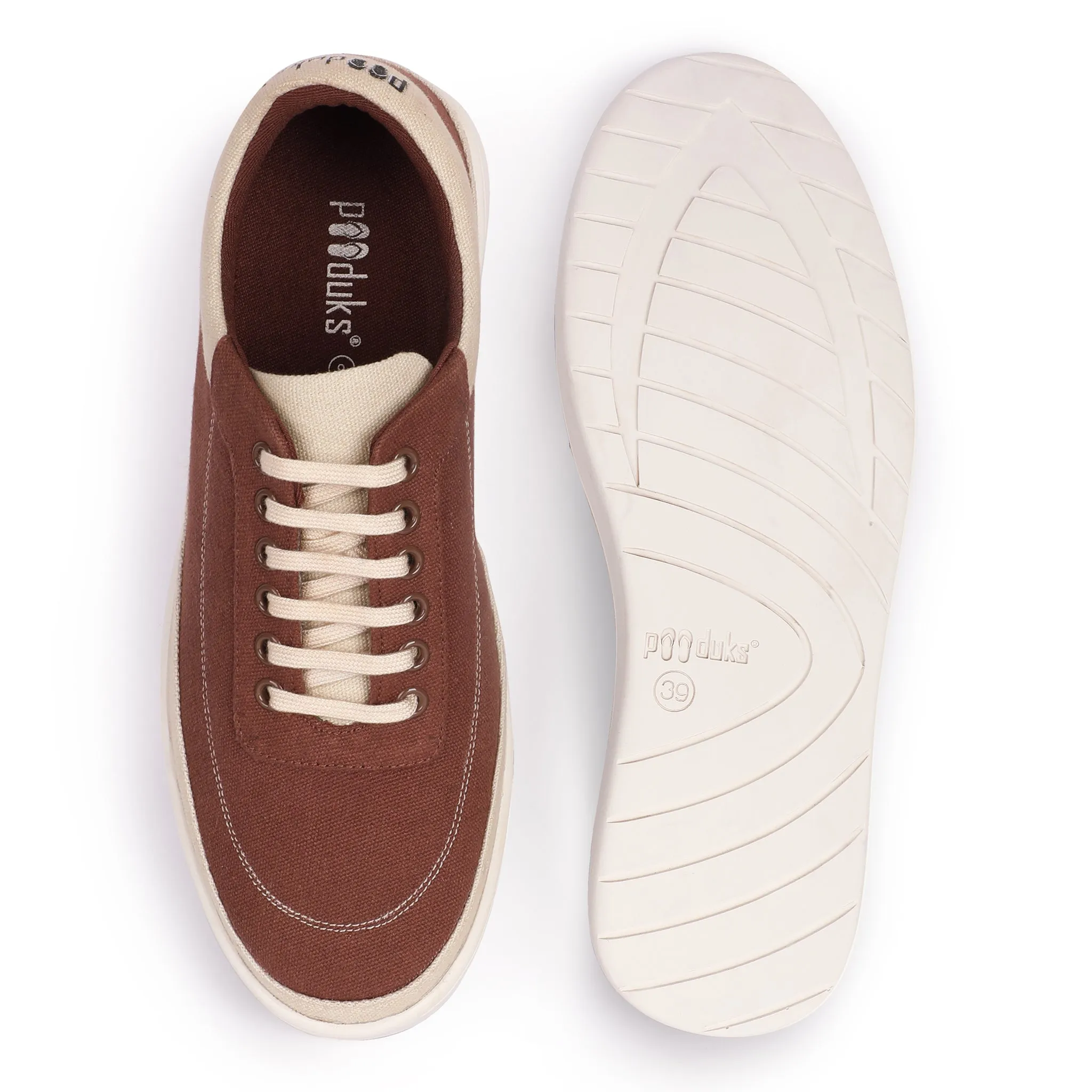 Ske Eco-Sole Sneakers Brown and Beige Women