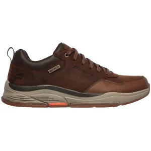 Skechers scarpa sneakers impermeabile da uomo Benago Hombr 210021/CDB marrone