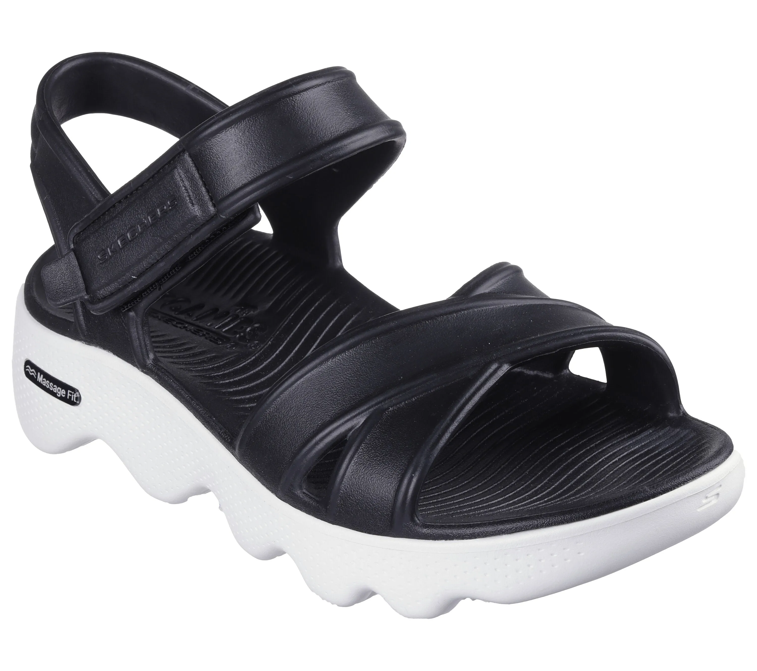 Skechers Women's Foamies Massage Fit-Heartfelt Flat Sandal