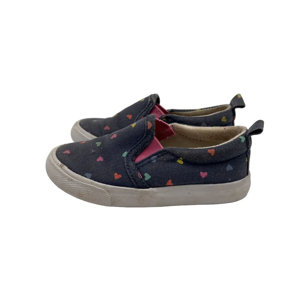 Slip-On Canvas Shoes w/Hearts