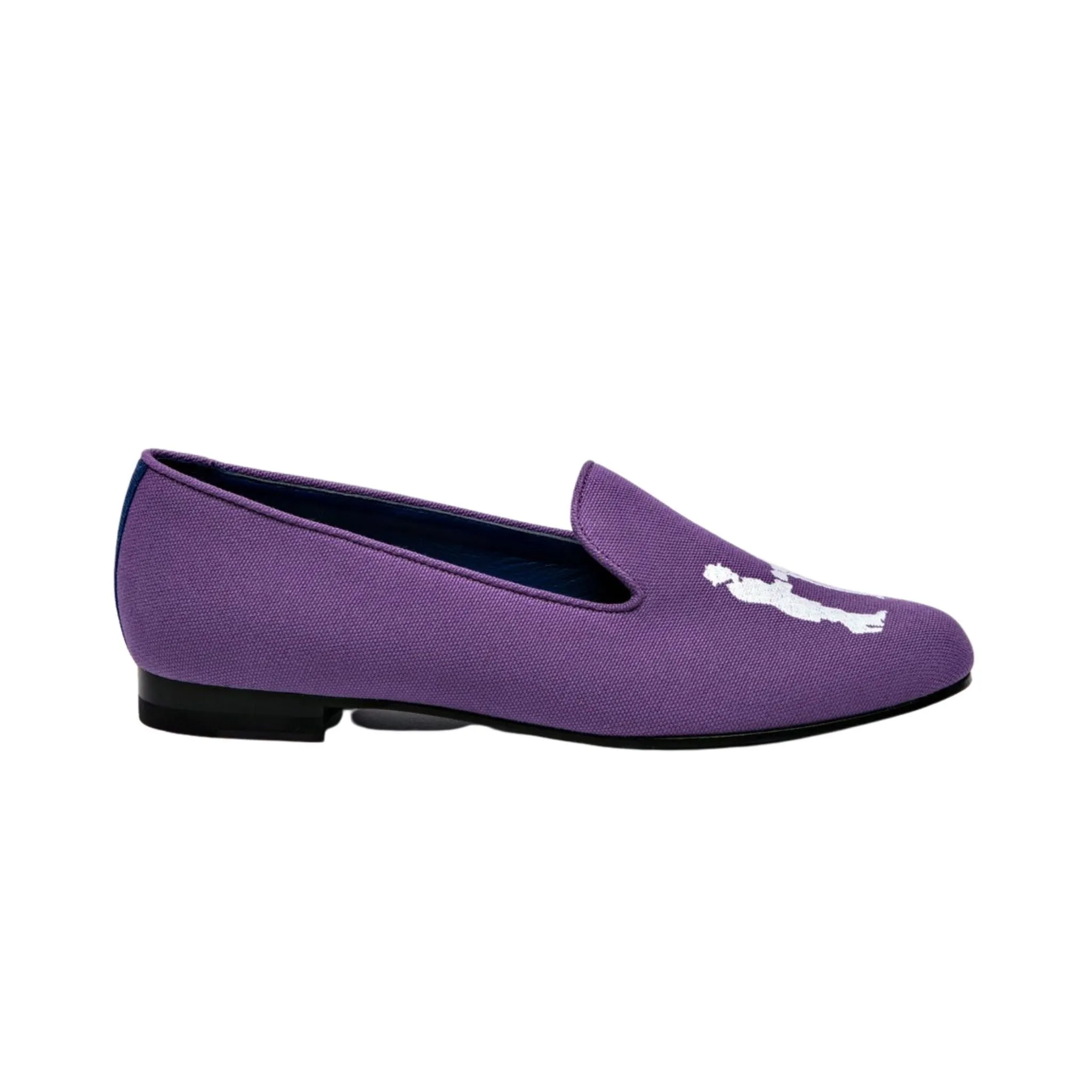 Slipper in Purple with White Logo