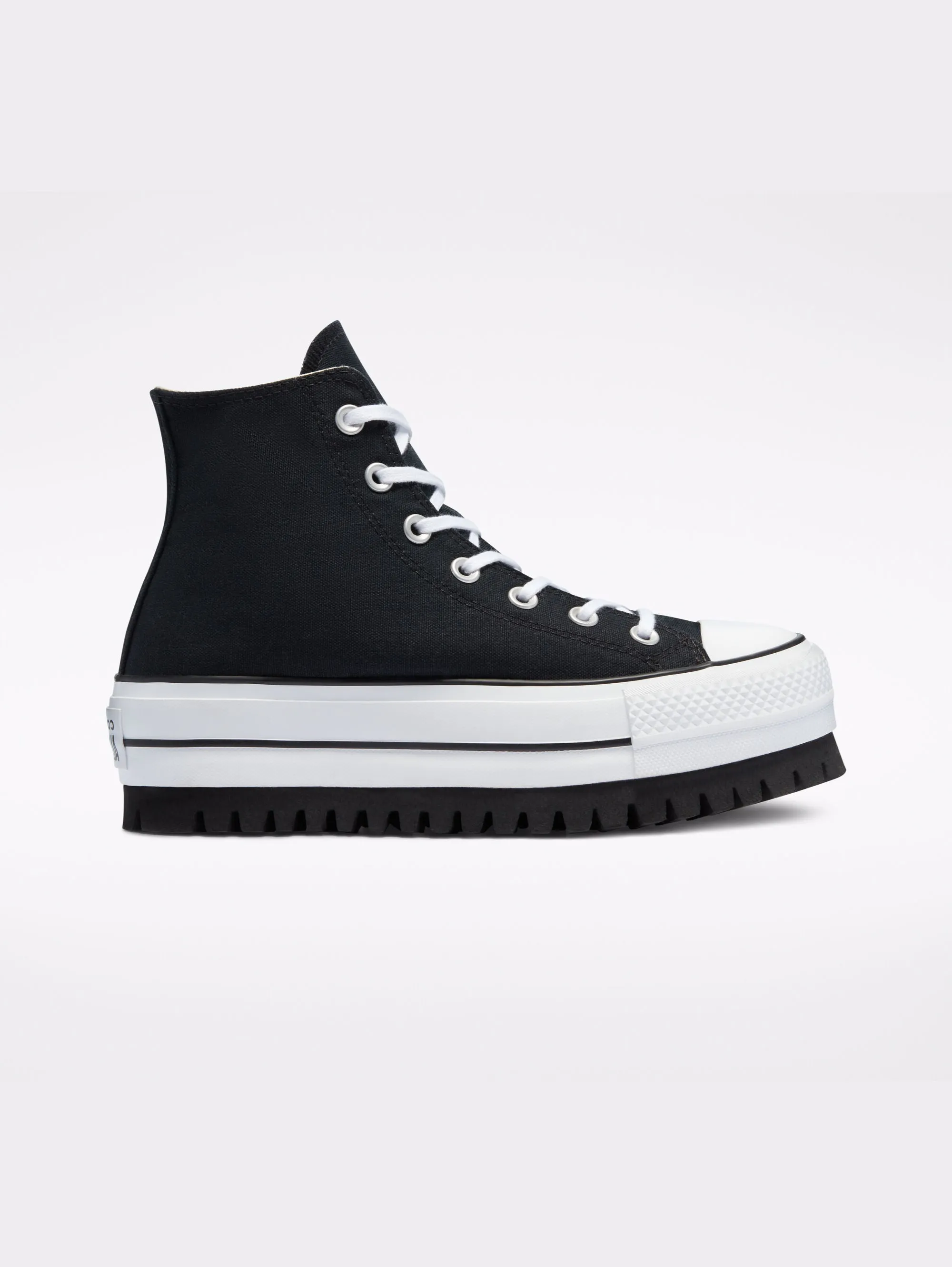 Sneakers con Suola Scanalata Nero