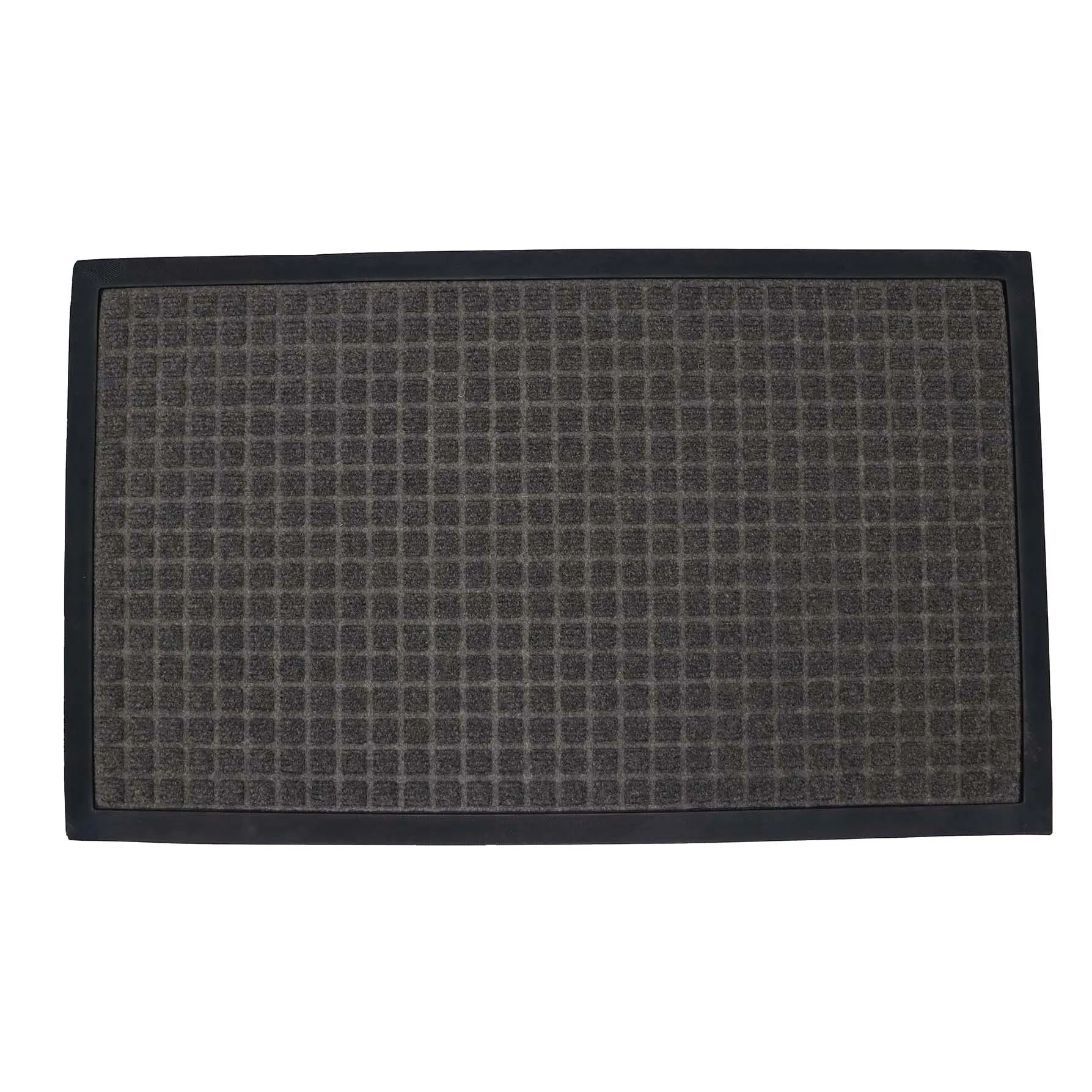 Square Design Entryway Mat - Black & Grey 900 X 1500