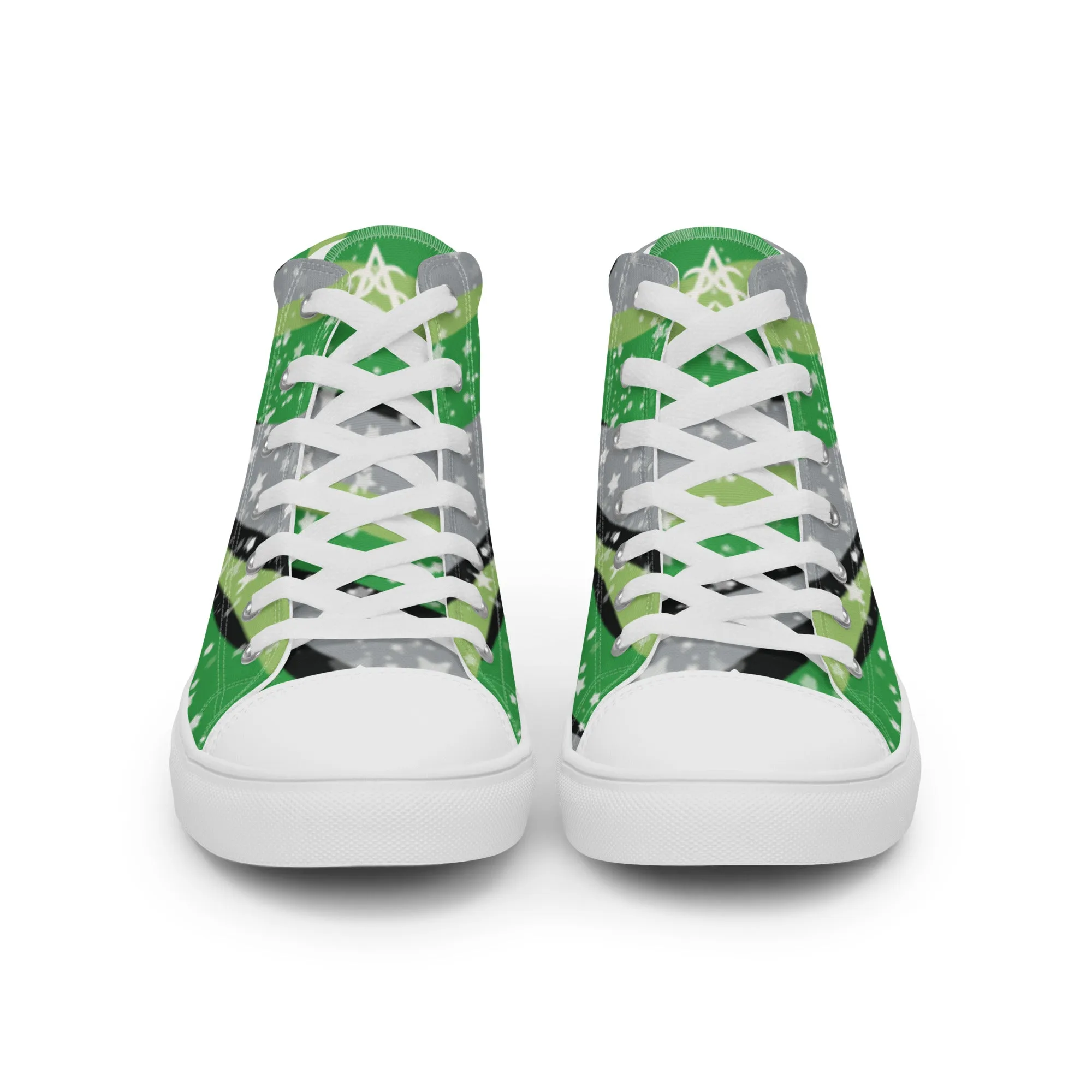 Starry Aromantic High Top Canvas Shoes (Fem Sizing)