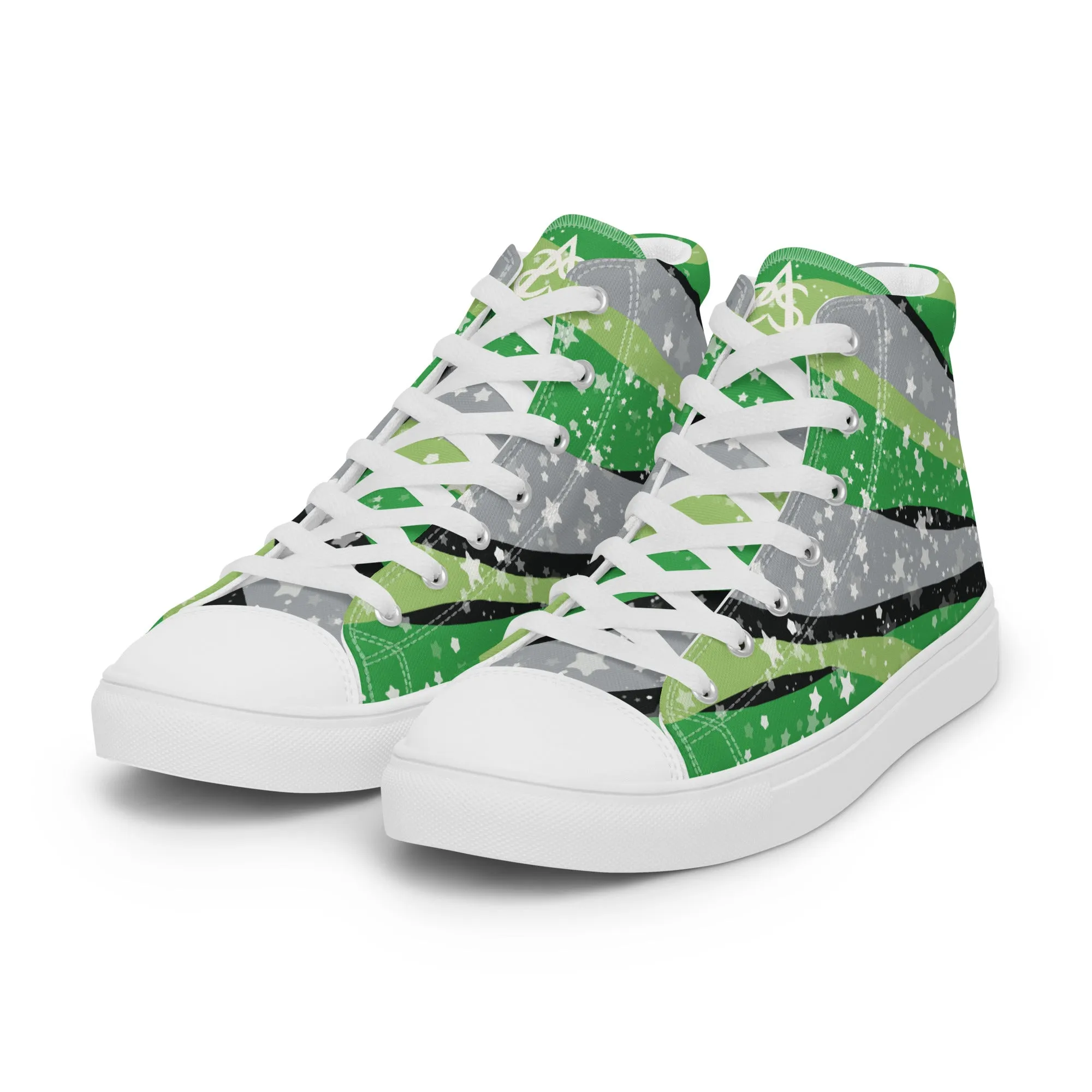 Starry Aromantic High Top Canvas Shoes (Masc Sizing)