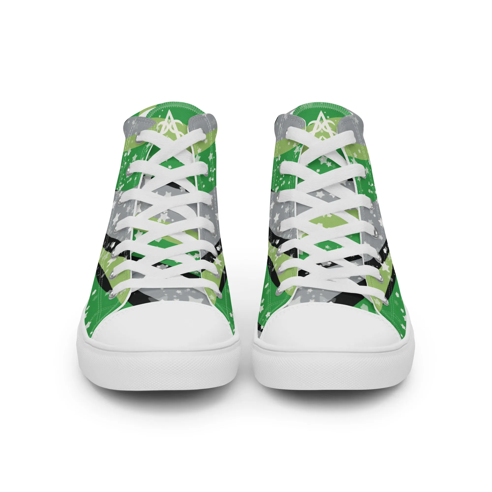 Starry Aromantic High Top Canvas Shoes (Masc Sizing)