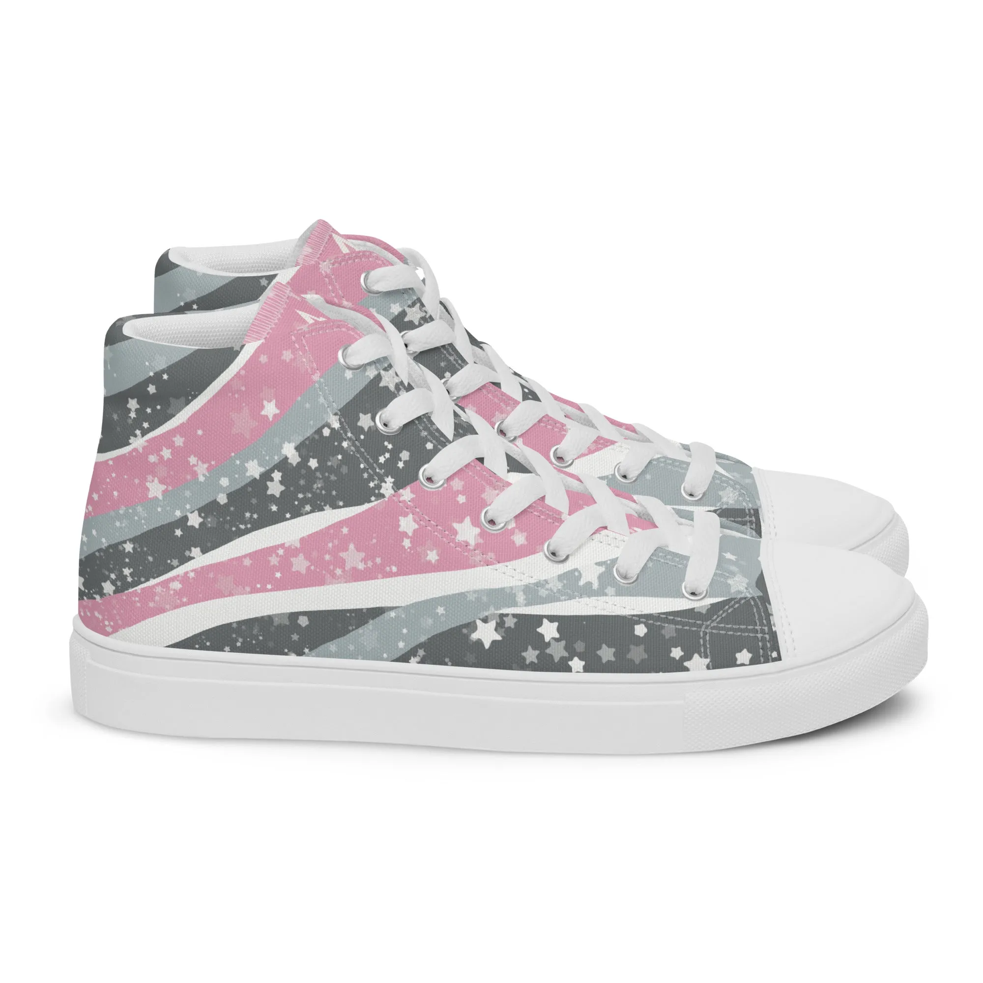 Starry Demigirl High Top Canvas Shoes (Masc Sizing)