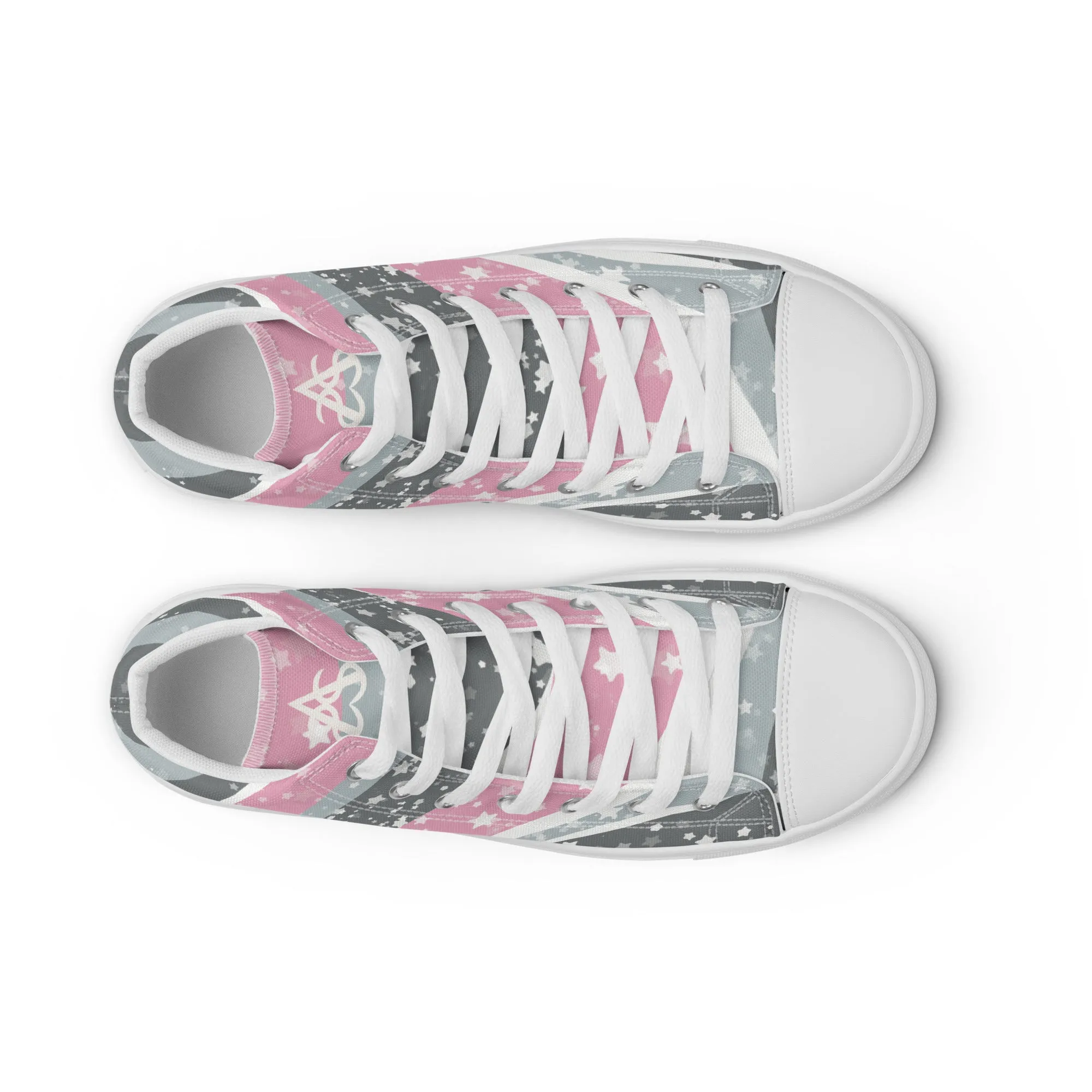 Starry Demigirl High Top Canvas Shoes (Masc Sizing)