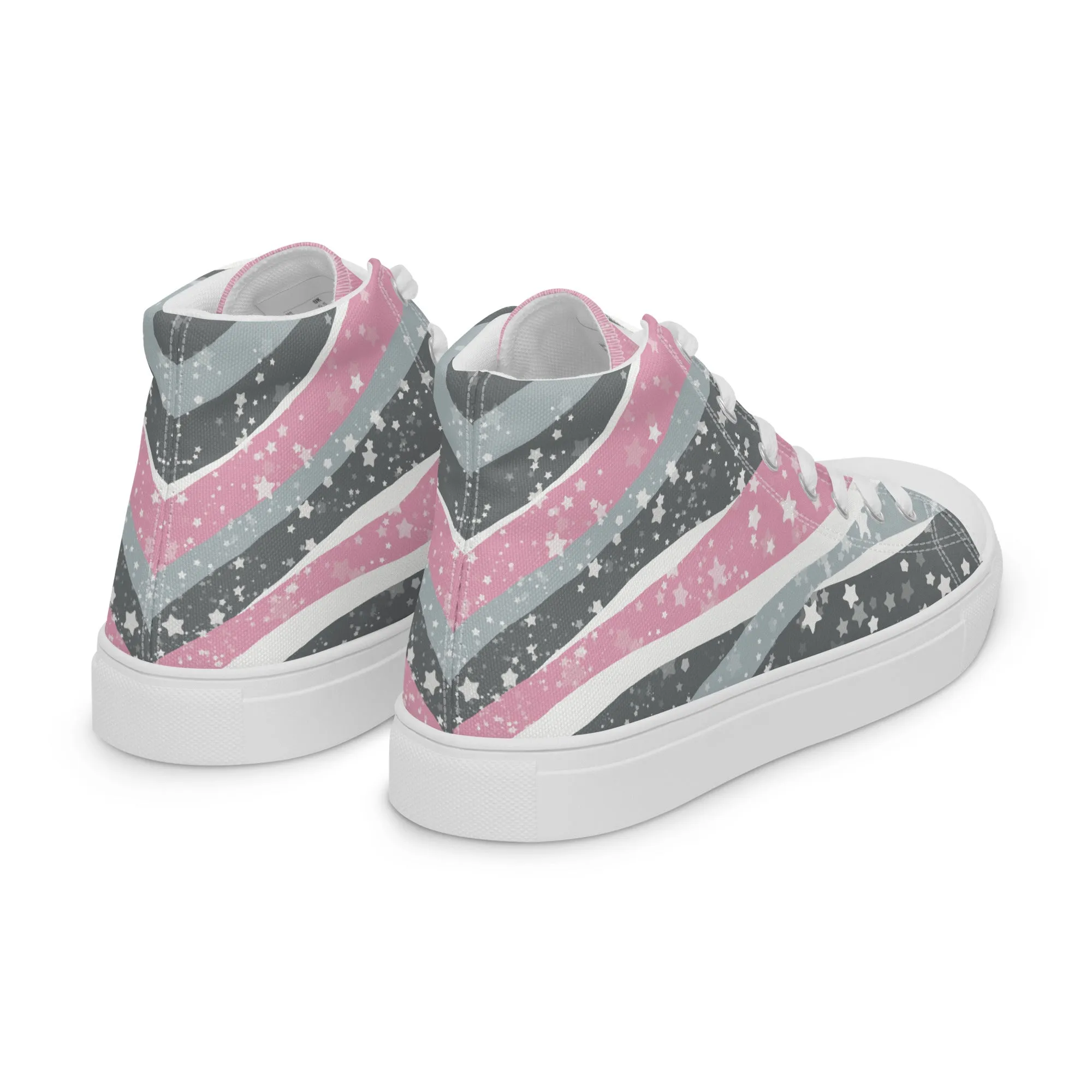 Starry Demigirl High Top Canvas Shoes (Masc Sizing)