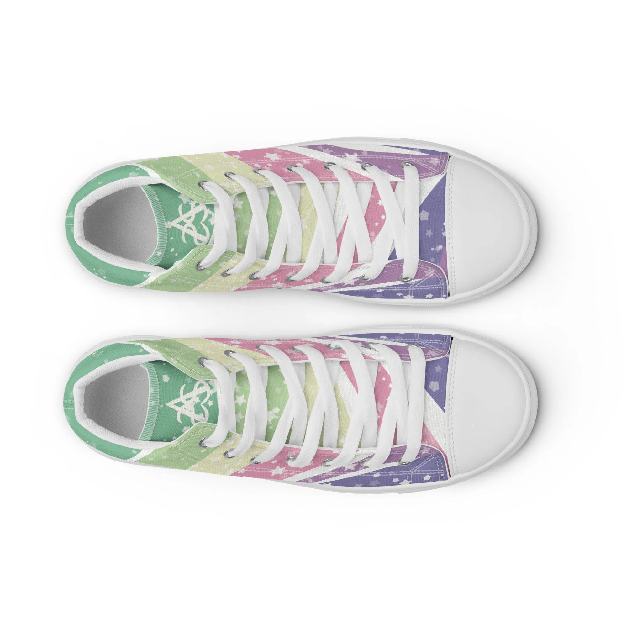 Starry Genderfae High Top Canvas Shoes (Masc Sizing)