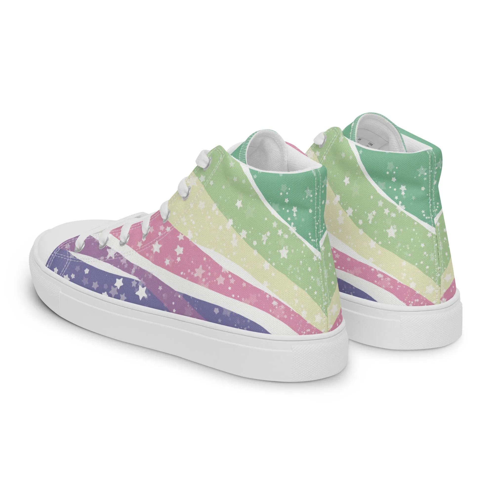 Starry Genderfae High Top Canvas Shoes (Masc Sizing)