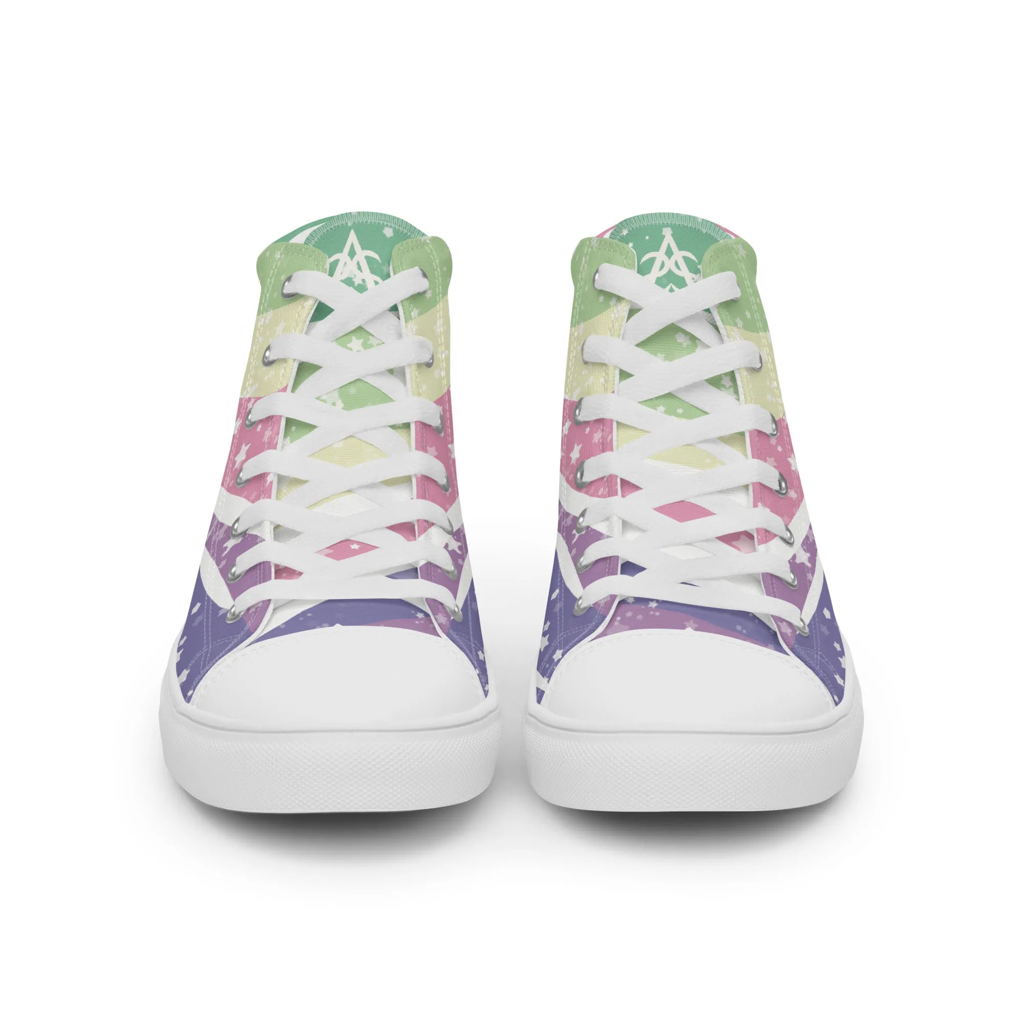 Starry Genderfae High Top Canvas Shoes (Masc Sizing)