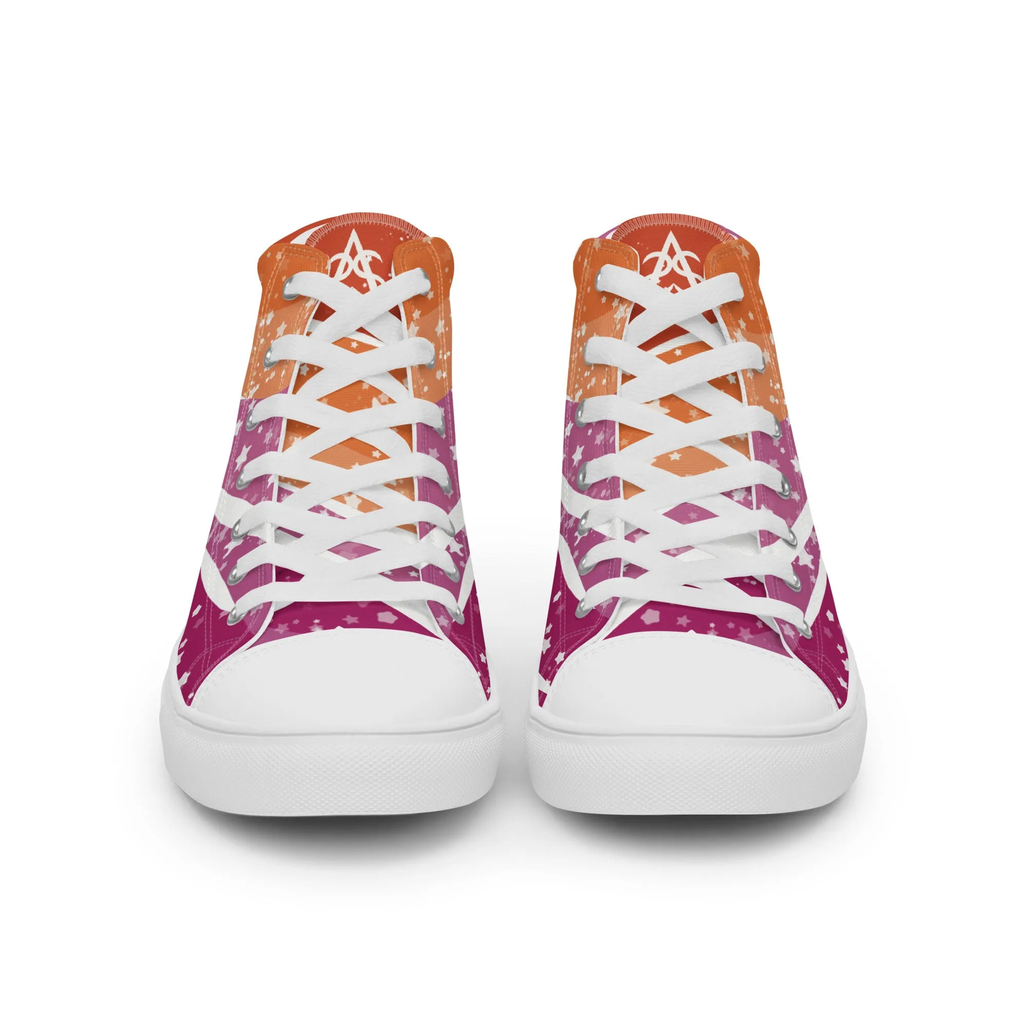 Starry Lesbian High Top Canvas Shoes (Masc Sizing)