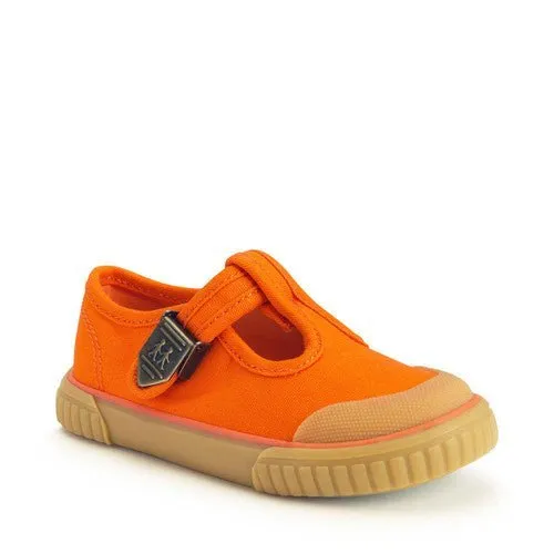 Start-Rite: Anchor - Canvas Kid's T-Bar Pump - Orange