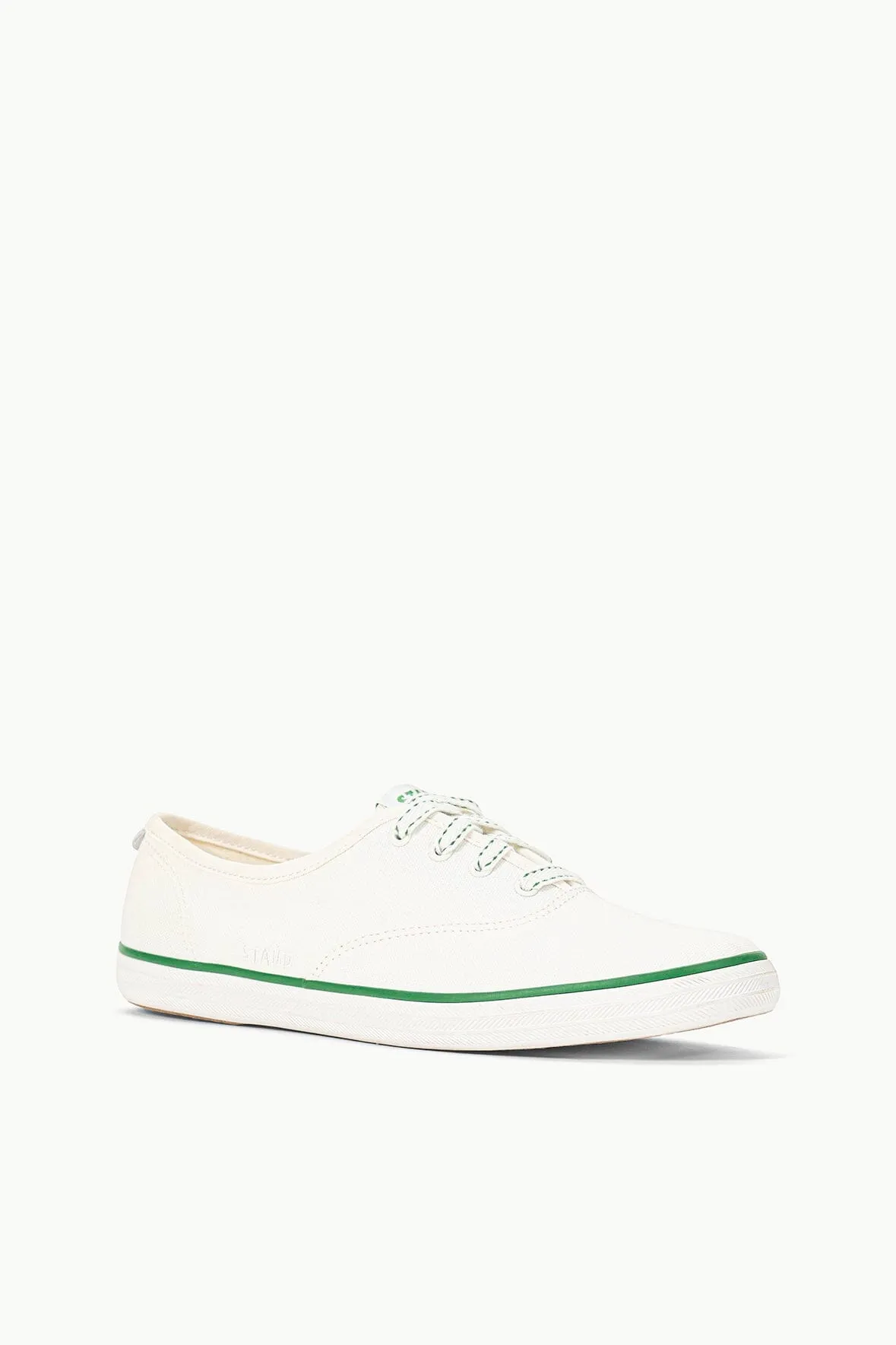 STAUD   KEDS CHAMPION CANVAS | WHITE GREEN