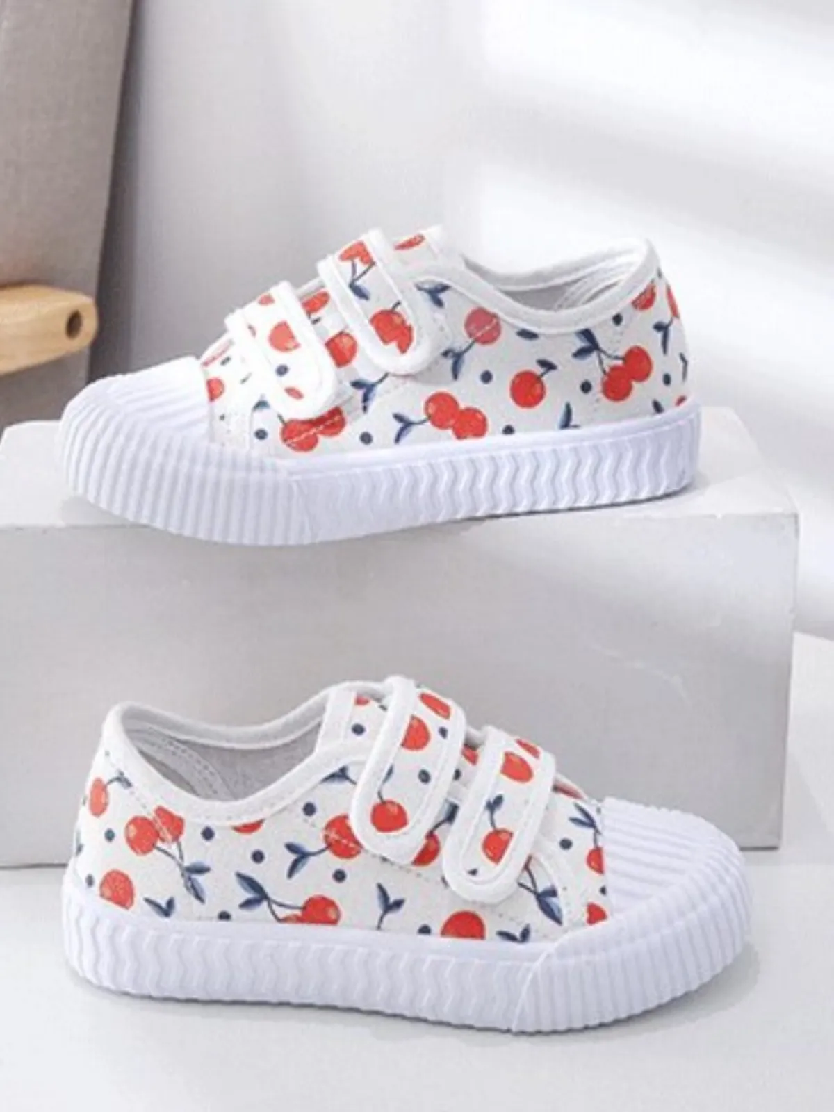 Strap-Tastic Style Velcro Strap Canvas Sneakers By Liv And Mia