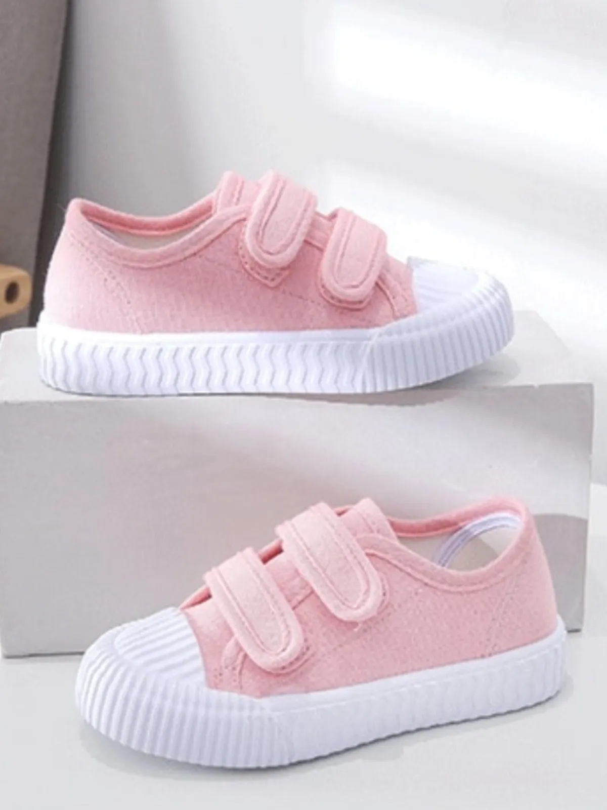 Strap-Tastic Style Velcro Strap Canvas Sneakers By Liv And Mia