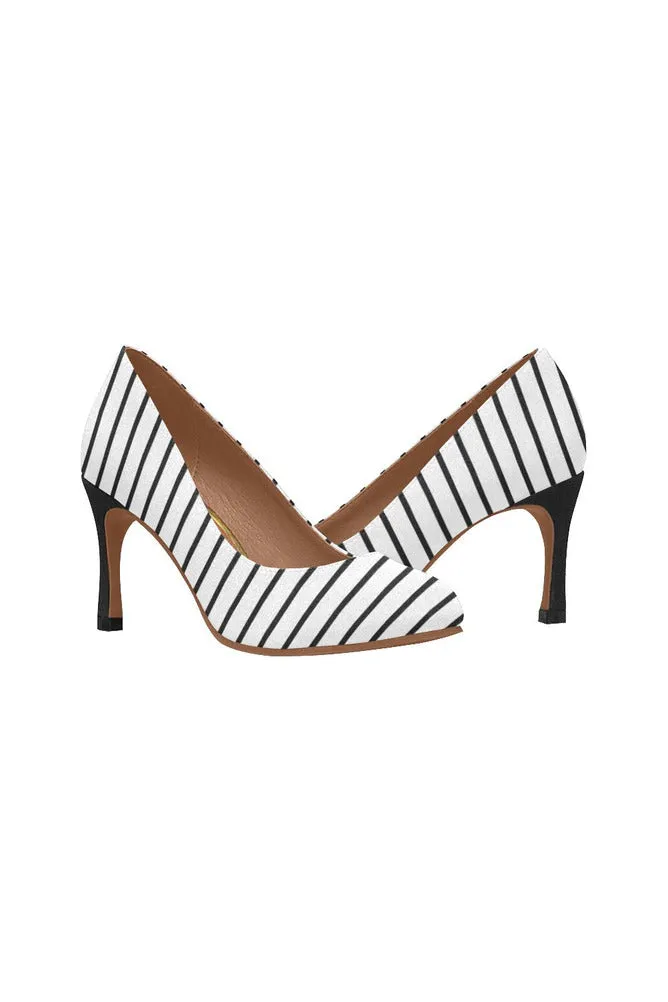 striped Women's High Heels (Model 048)