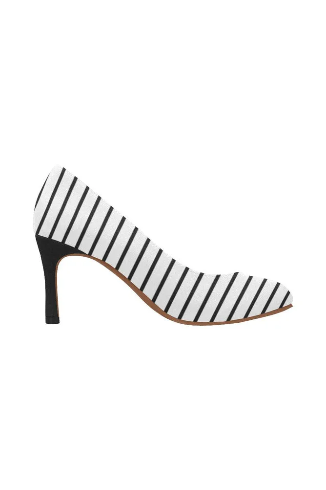 striped Women's High Heels (Model 048)