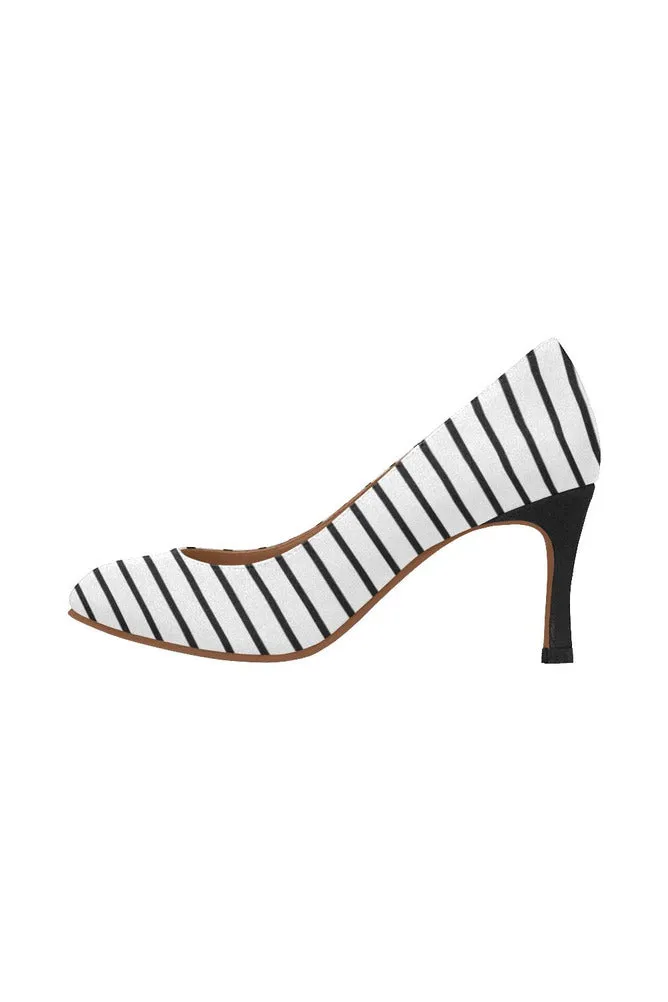 striped Women's High Heels (Model 048)