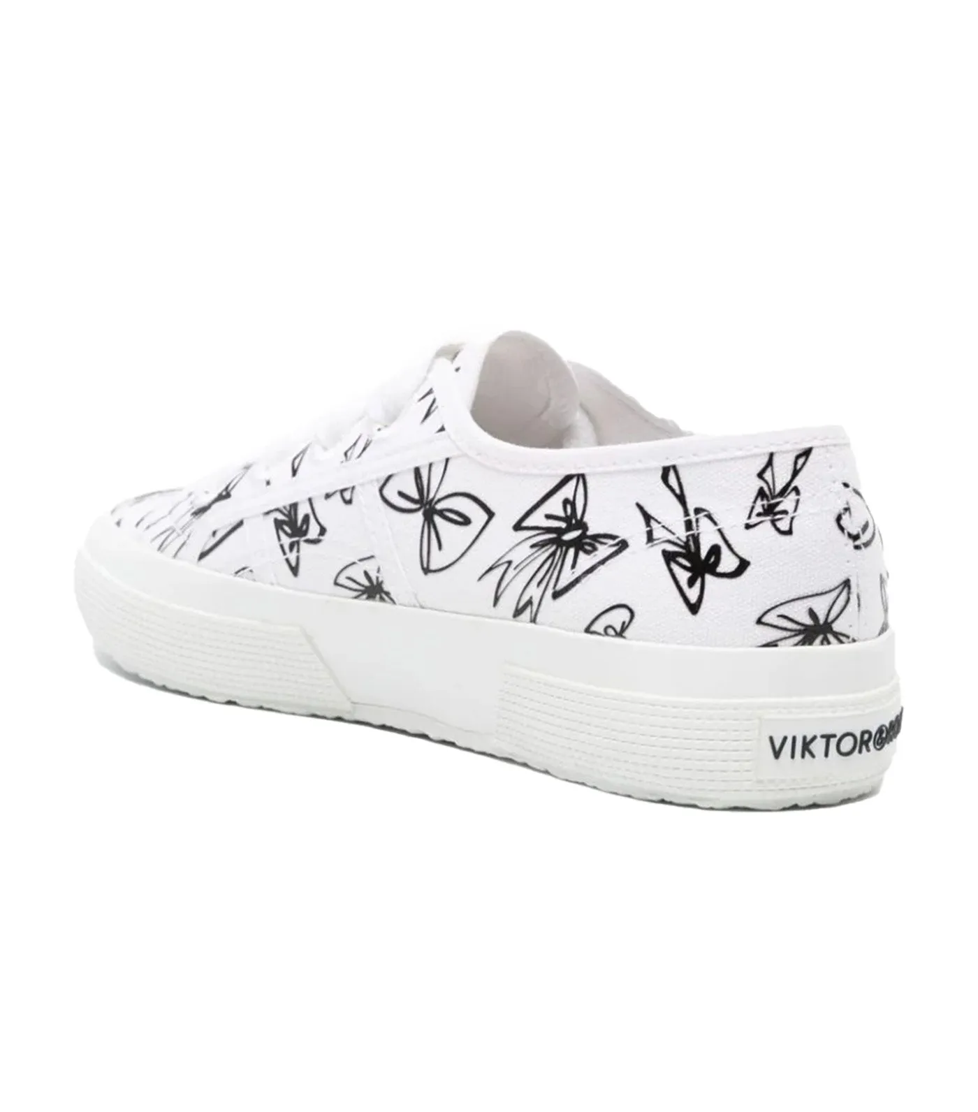 Superga x Viktor&Rolf 2750 Print Bow Sneakers White/Black