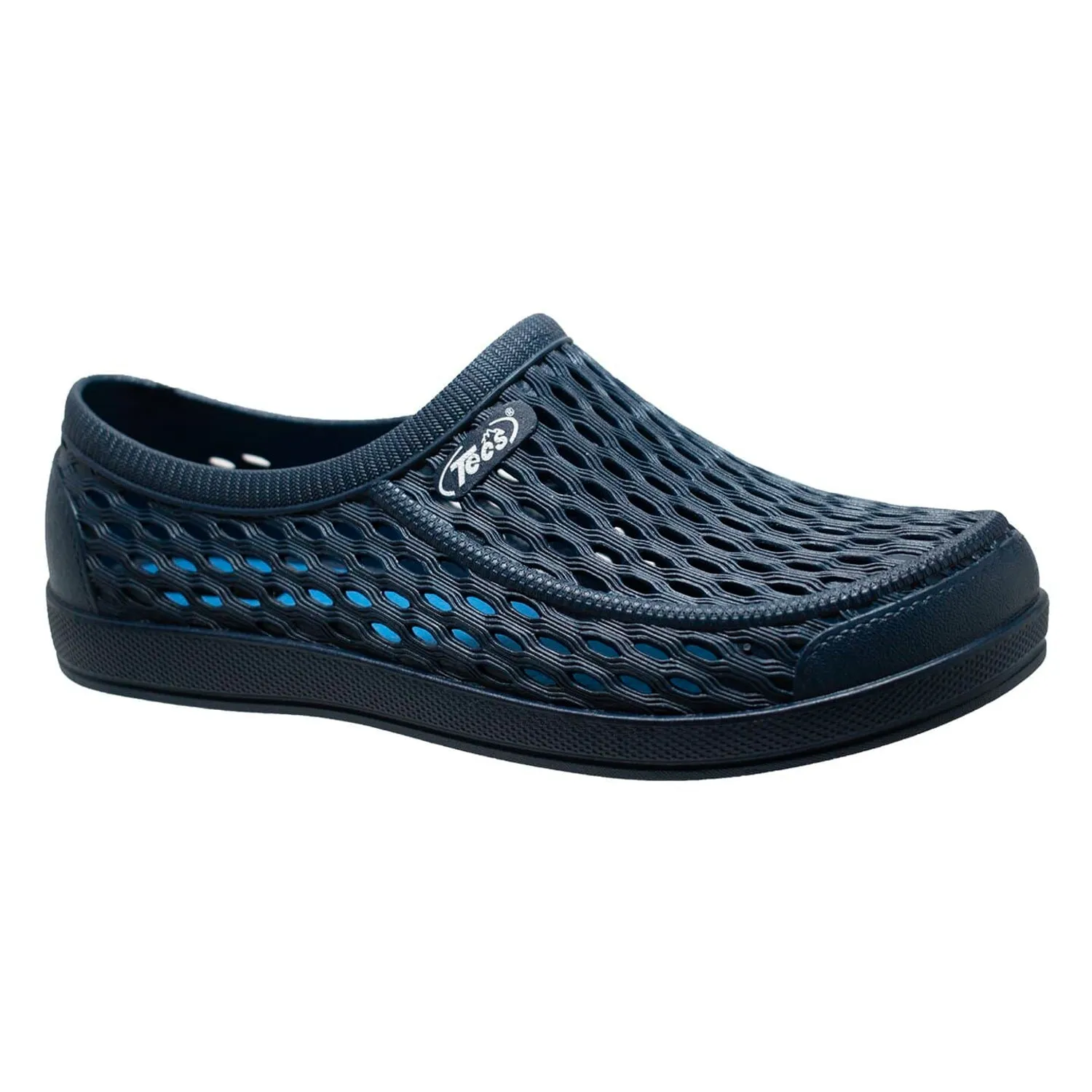 Tecs Mens 4in Relax Aqua Garden Navy Loafer Shoes