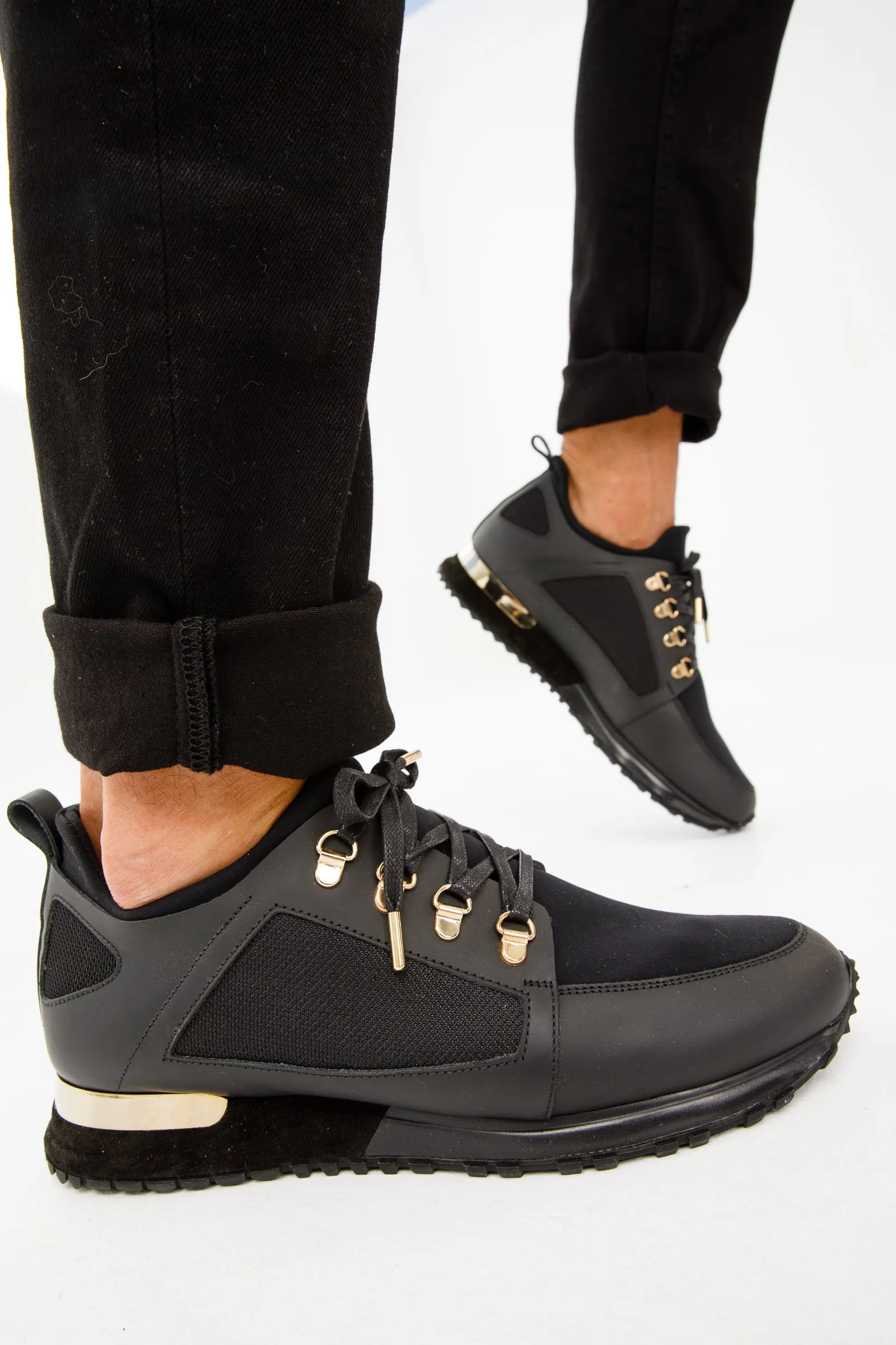 The Emir Black Leather Men Sneaker