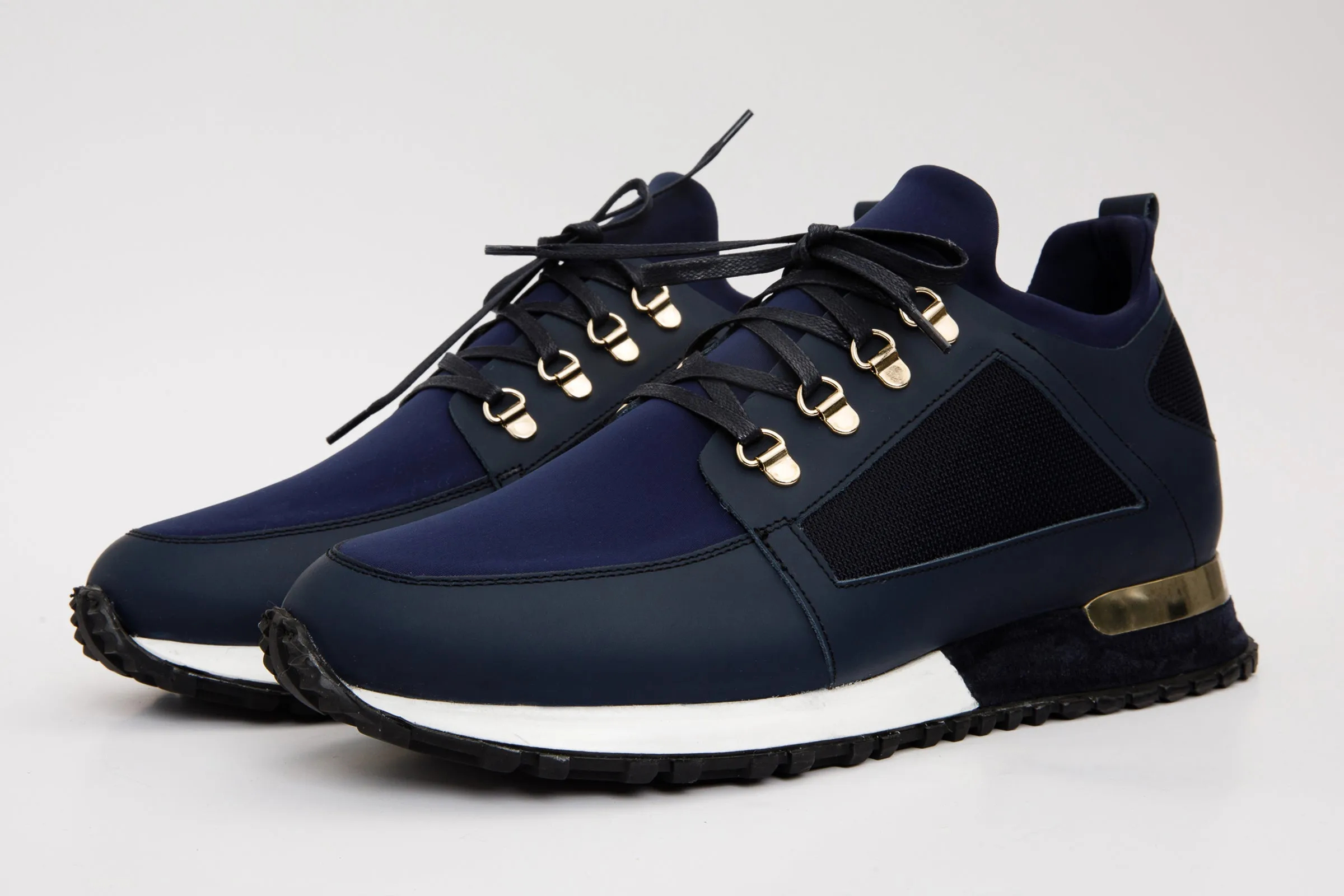 The Emir Navy Leather Men Sneaker