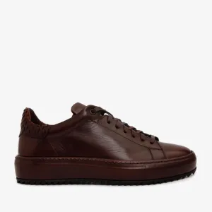 The Noble Burgundy Leather Men Sneaker