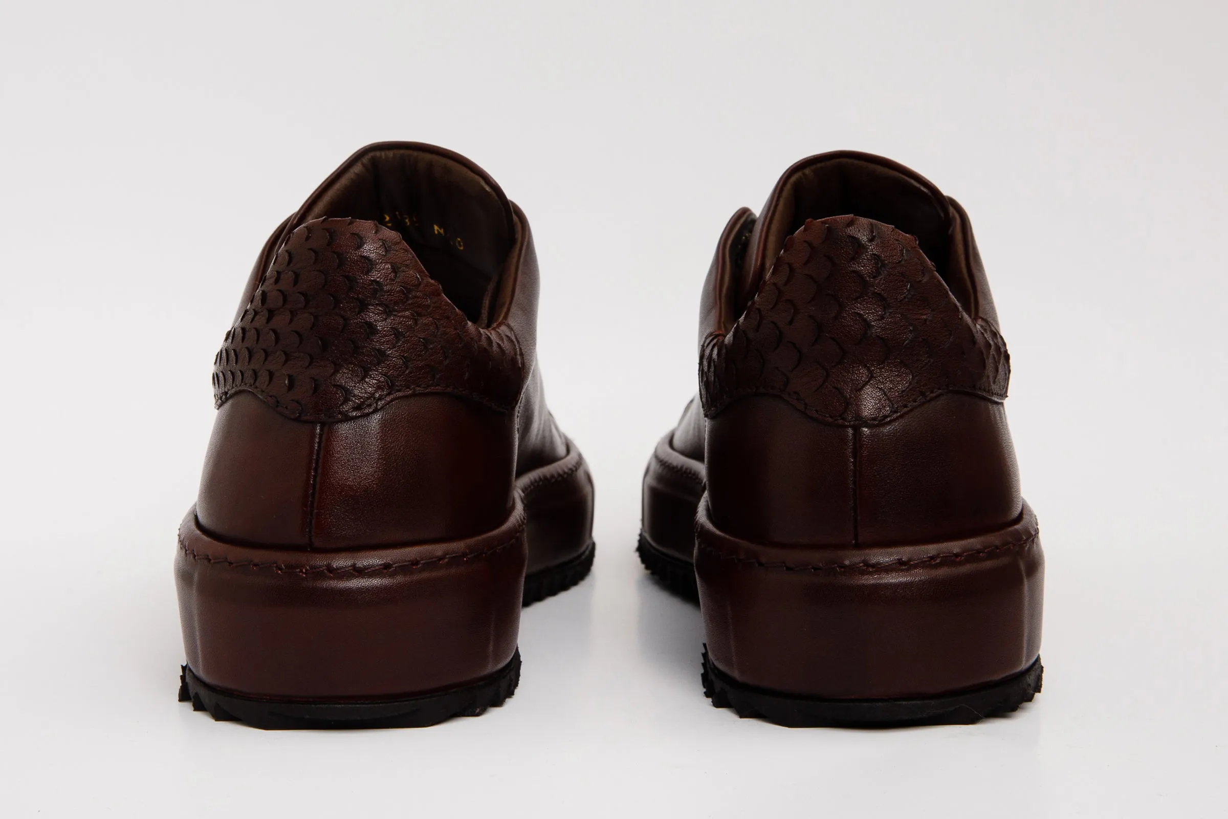 The Noble Burgundy Leather Men Sneaker