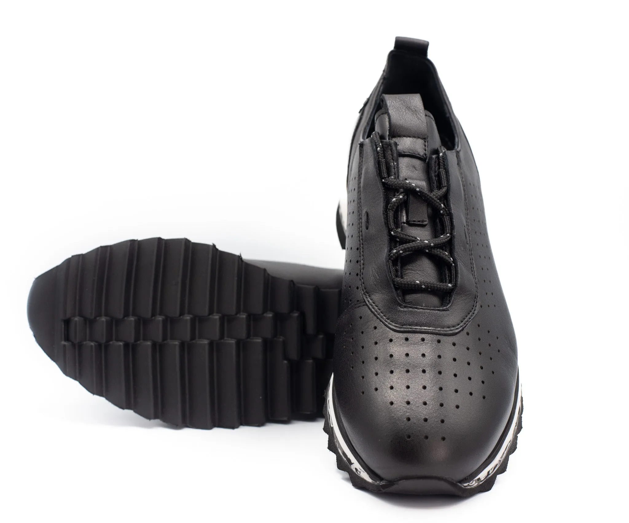 The Pennsylvania Black Leather Men Sneaker Final Sale!