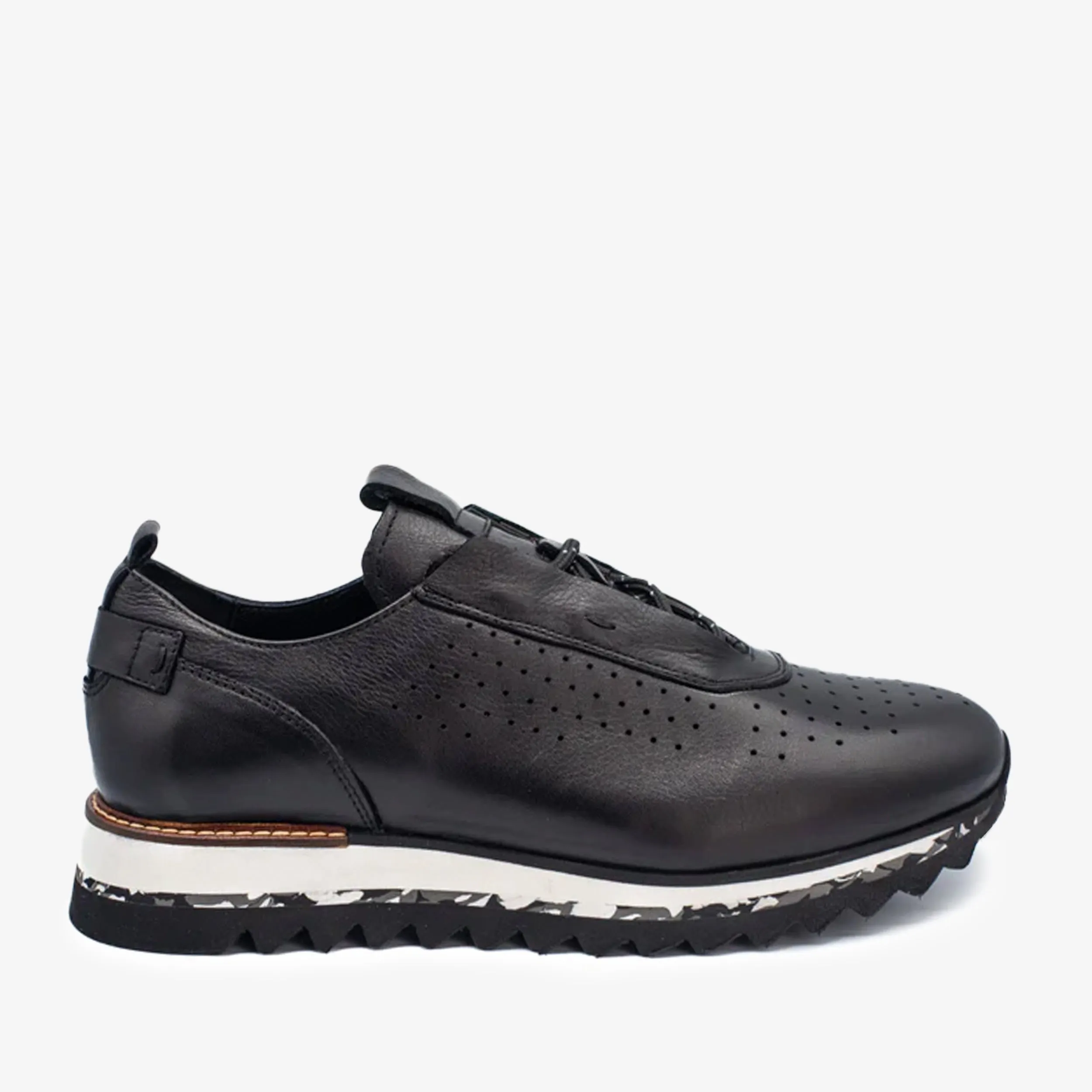 The Pennsylvania Black Leather Men Sneaker Final Sale!