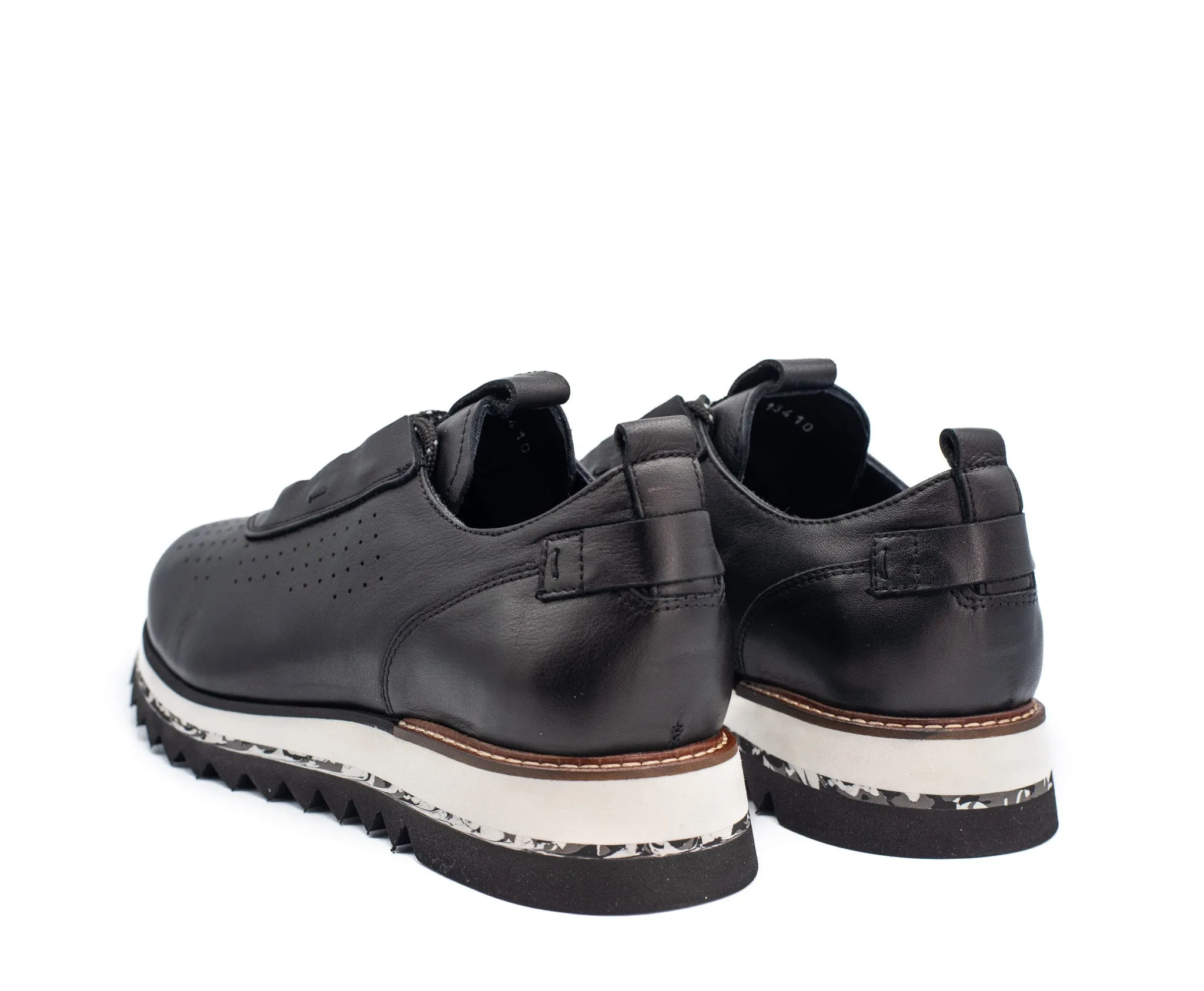 The Pennsylvania Black Leather Men Sneaker Final Sale!