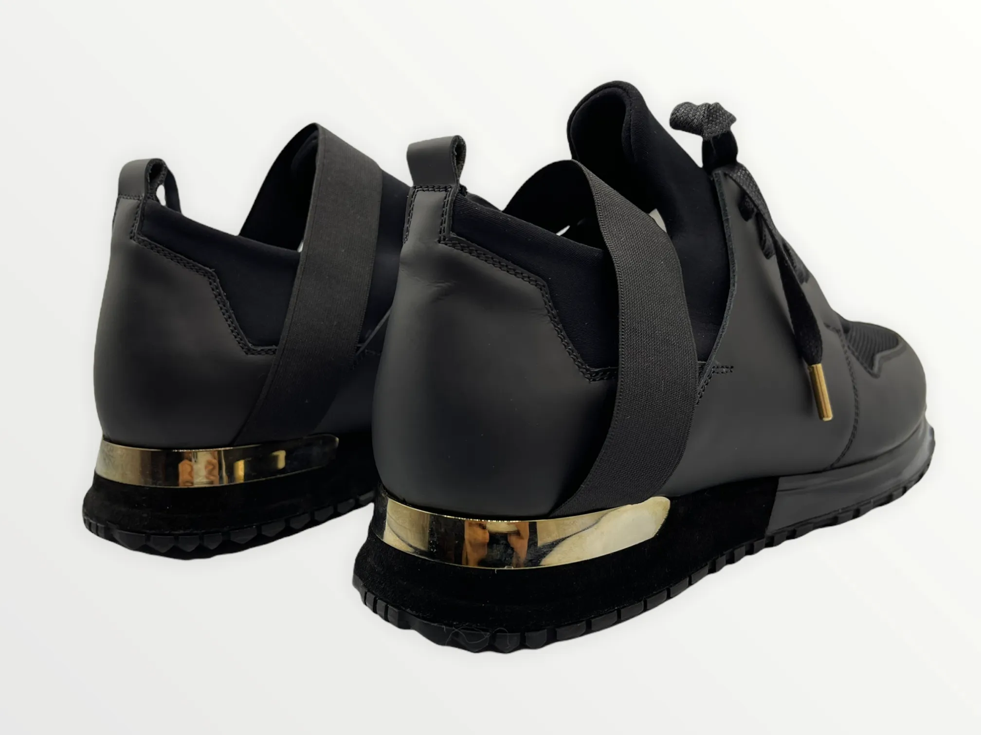 The Reno Black Leather Men Sneaker Final Sale!