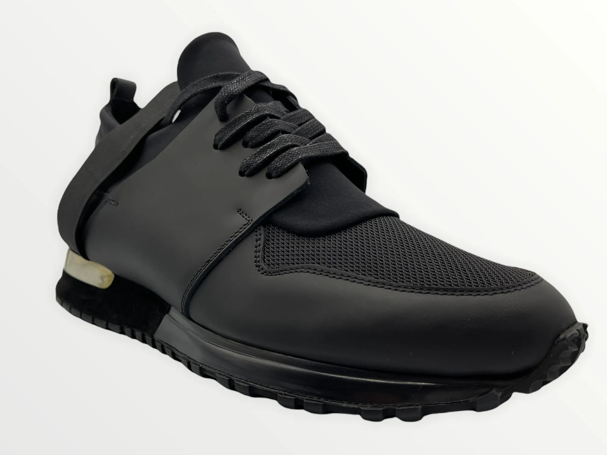 The Reno Black Leather Men Sneaker Final Sale!