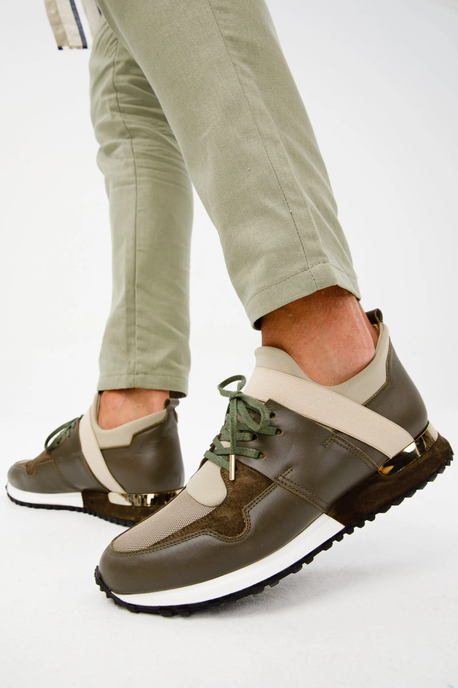 The Reno Green Leather Men Sneaker Final Sale!