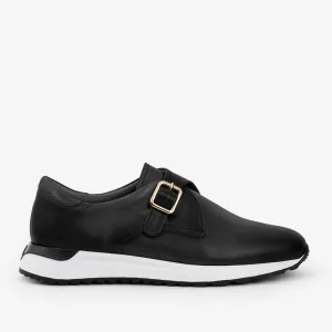 The Torino Black Leather Men Sneaker