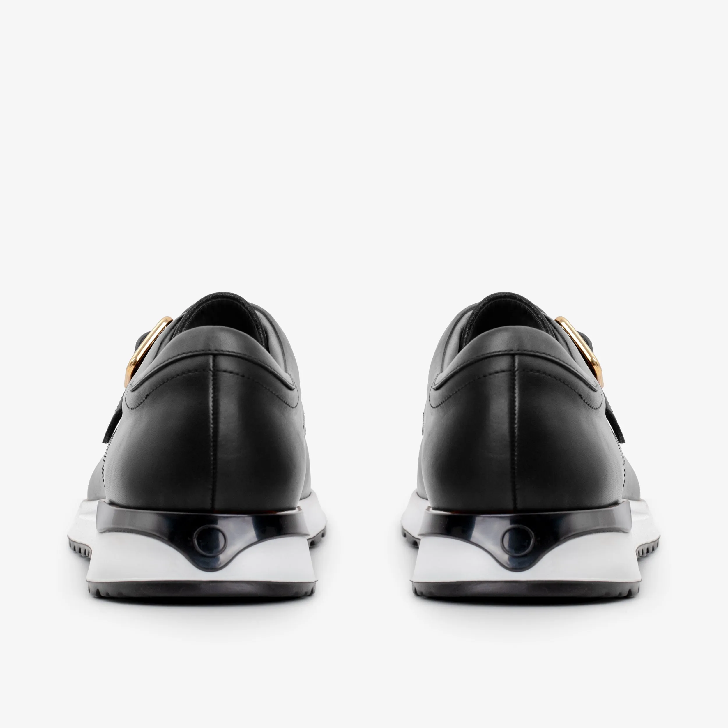 The Torino Black Leather Men Sneaker