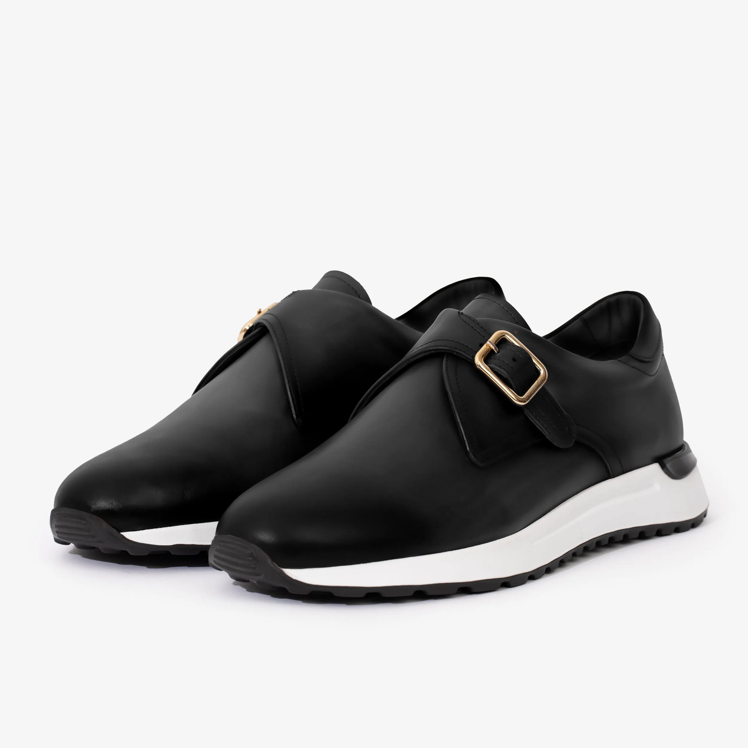 The Torino Black Leather Men Sneaker