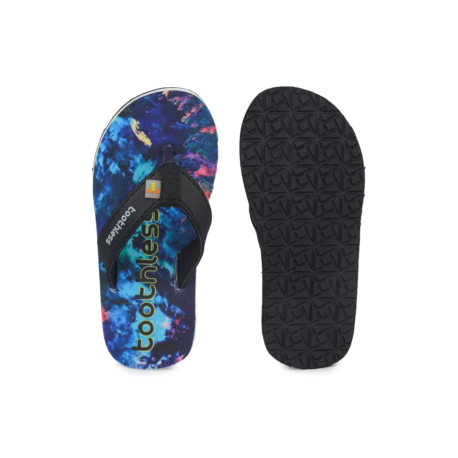 toothless Kids Boys Blue/Black Flip-Flops(TLPBFF4222-7-8Y)