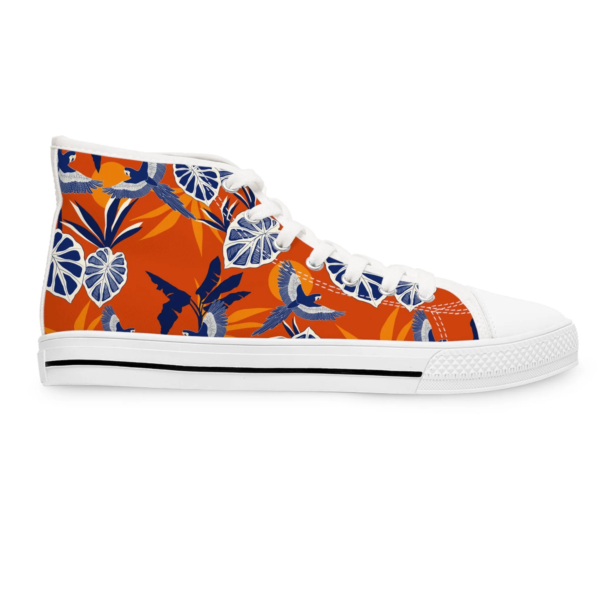 Tropical Summer Birds Women's High Top Sneakers