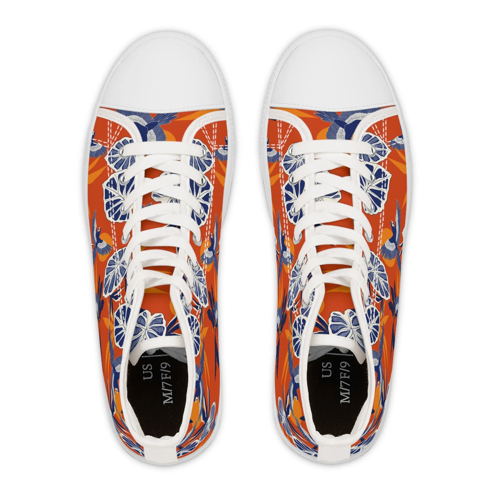 Tropical Summer Birds Women's High Top Sneakers