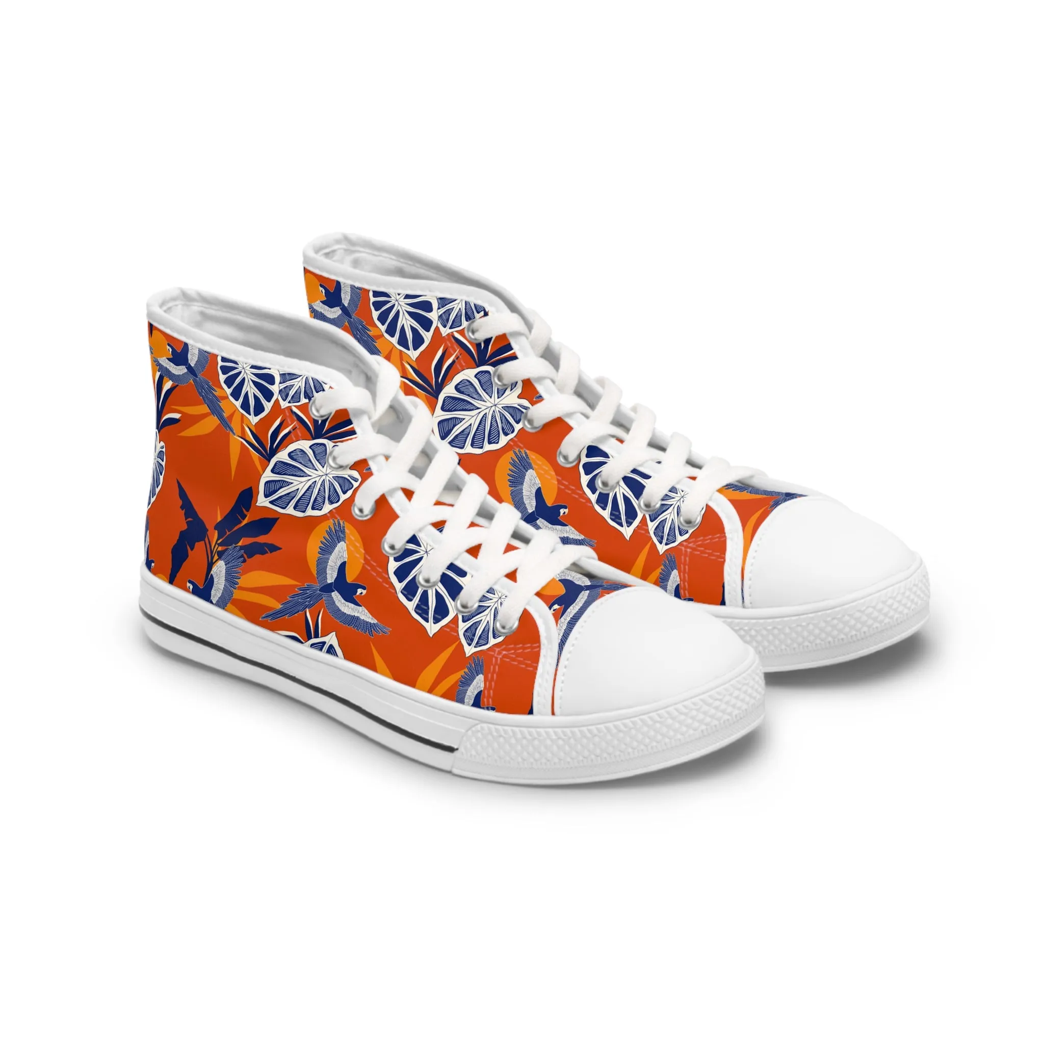 Tropical Summer Birds Women's High Top Sneakers